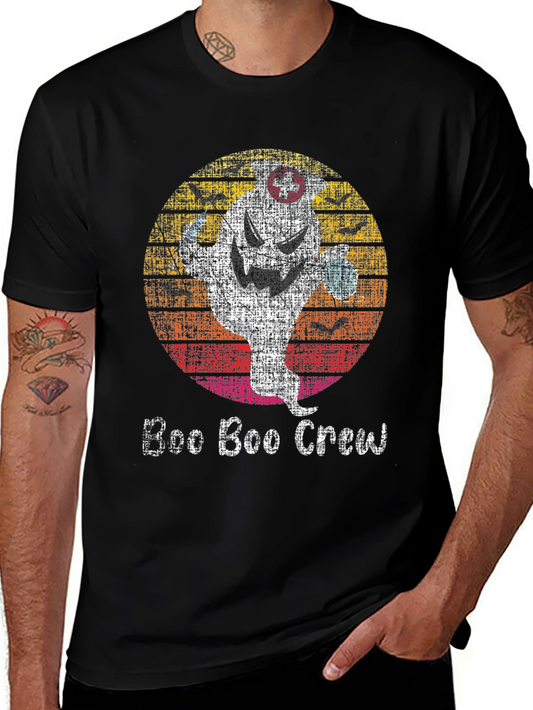 Boo Boo Crew T-Shirt Halloween Nurse Ghost