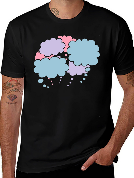 Cloud Bubble Graphic Tee - Soft Cotton Blend