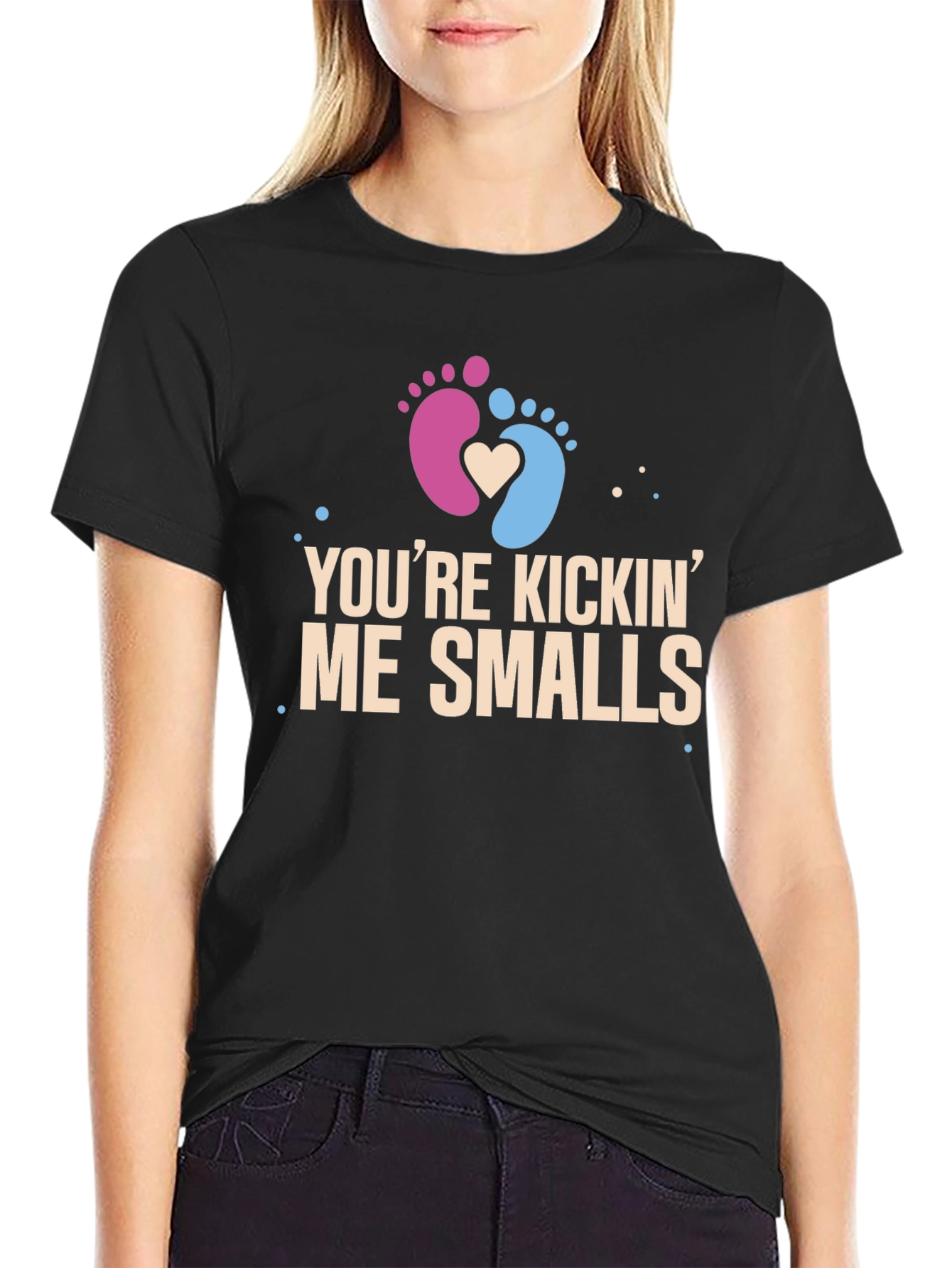 Youre Kickin Me Smalls Pregnancy T-Shirt