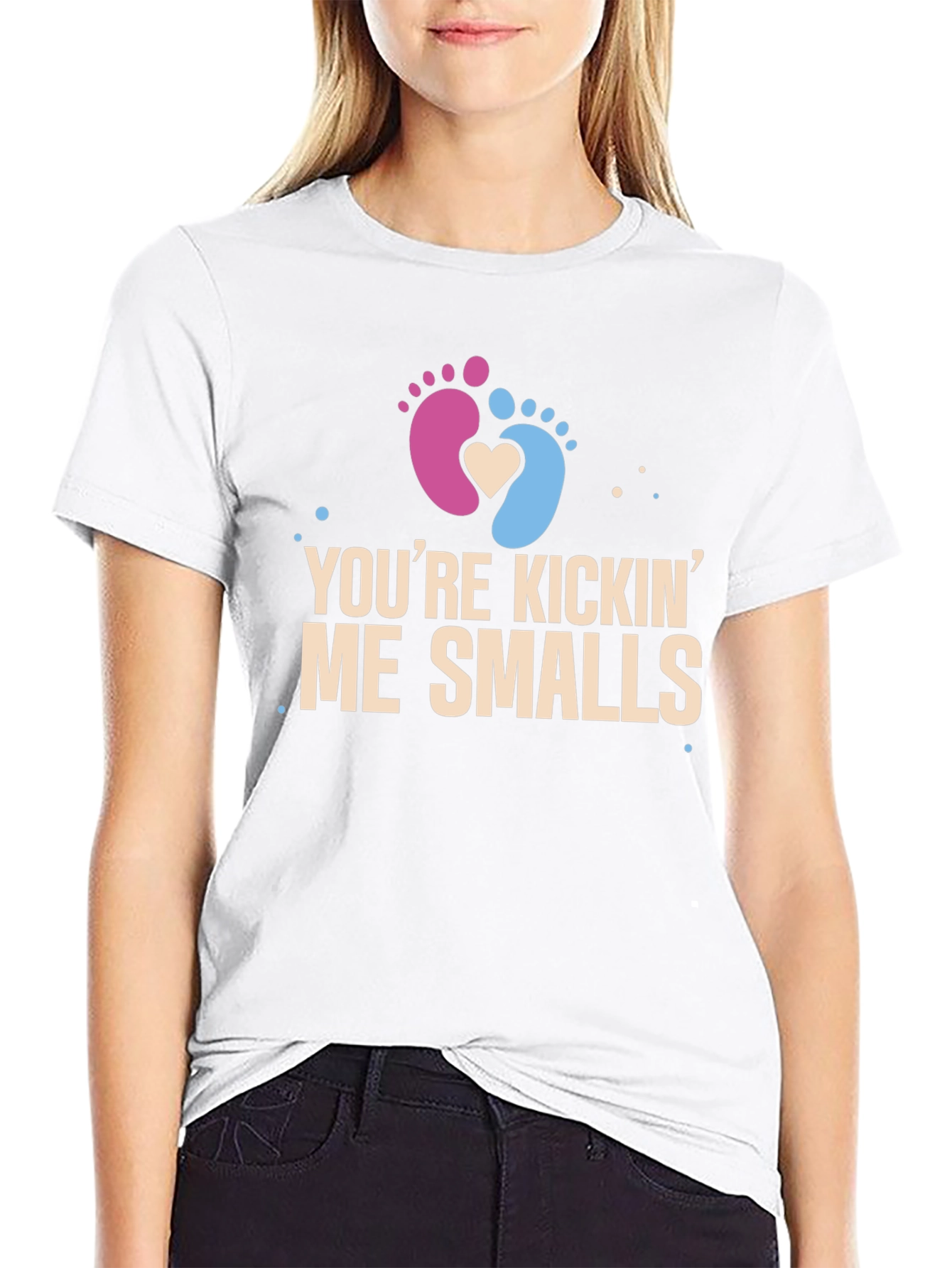 Youre Kickin Me Smalls Pregnancy T-Shirt