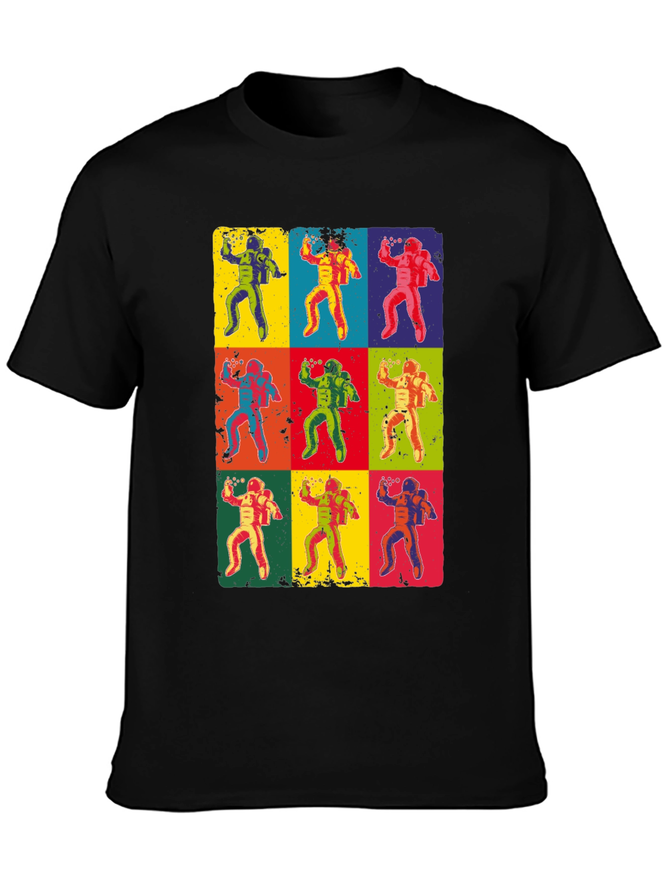 Pop Art Astronaut Graphic T-Shirt
