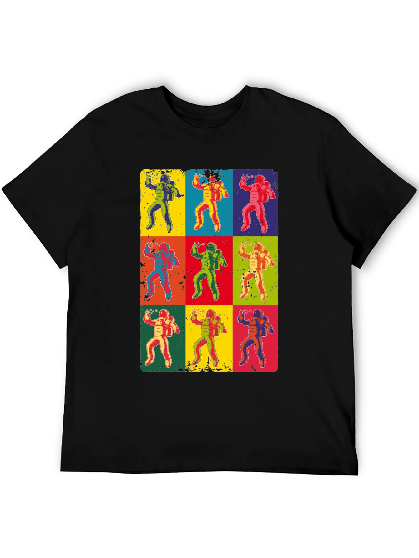 Pop Art Astronaut Graphic T-Shirt