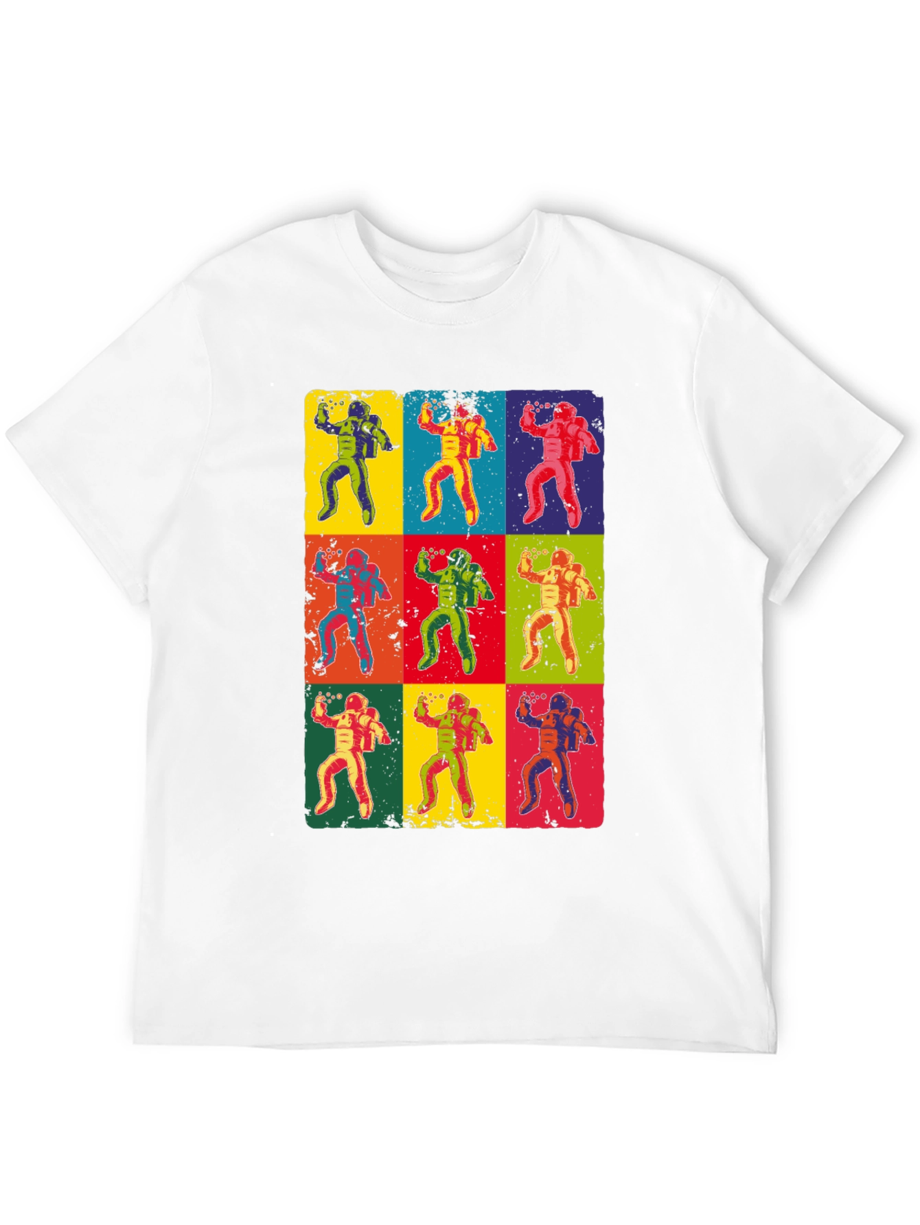Pop Art Astronaut Graphic T-Shirt