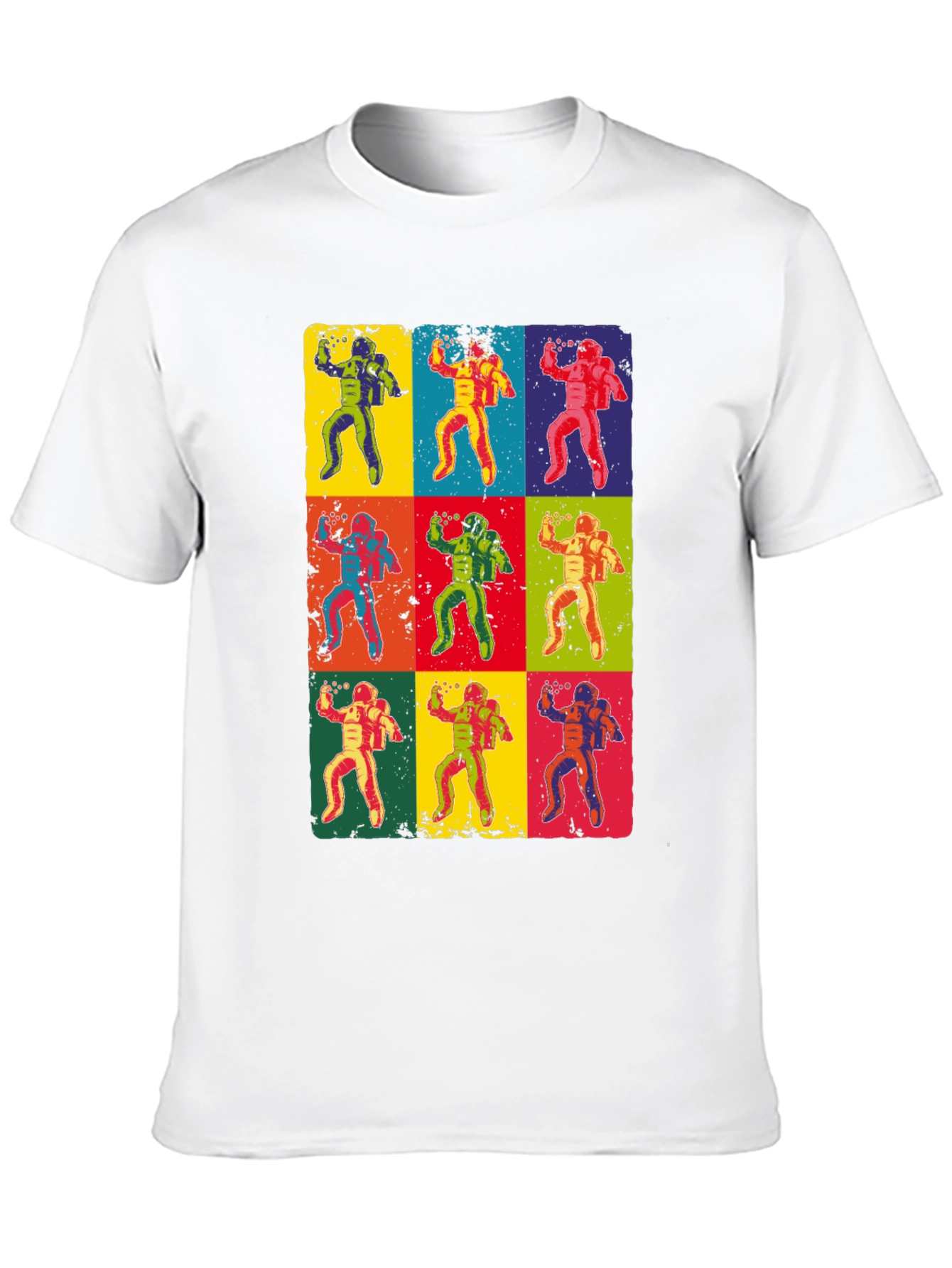 Pop Art Astronaut Graphic T-Shirt
