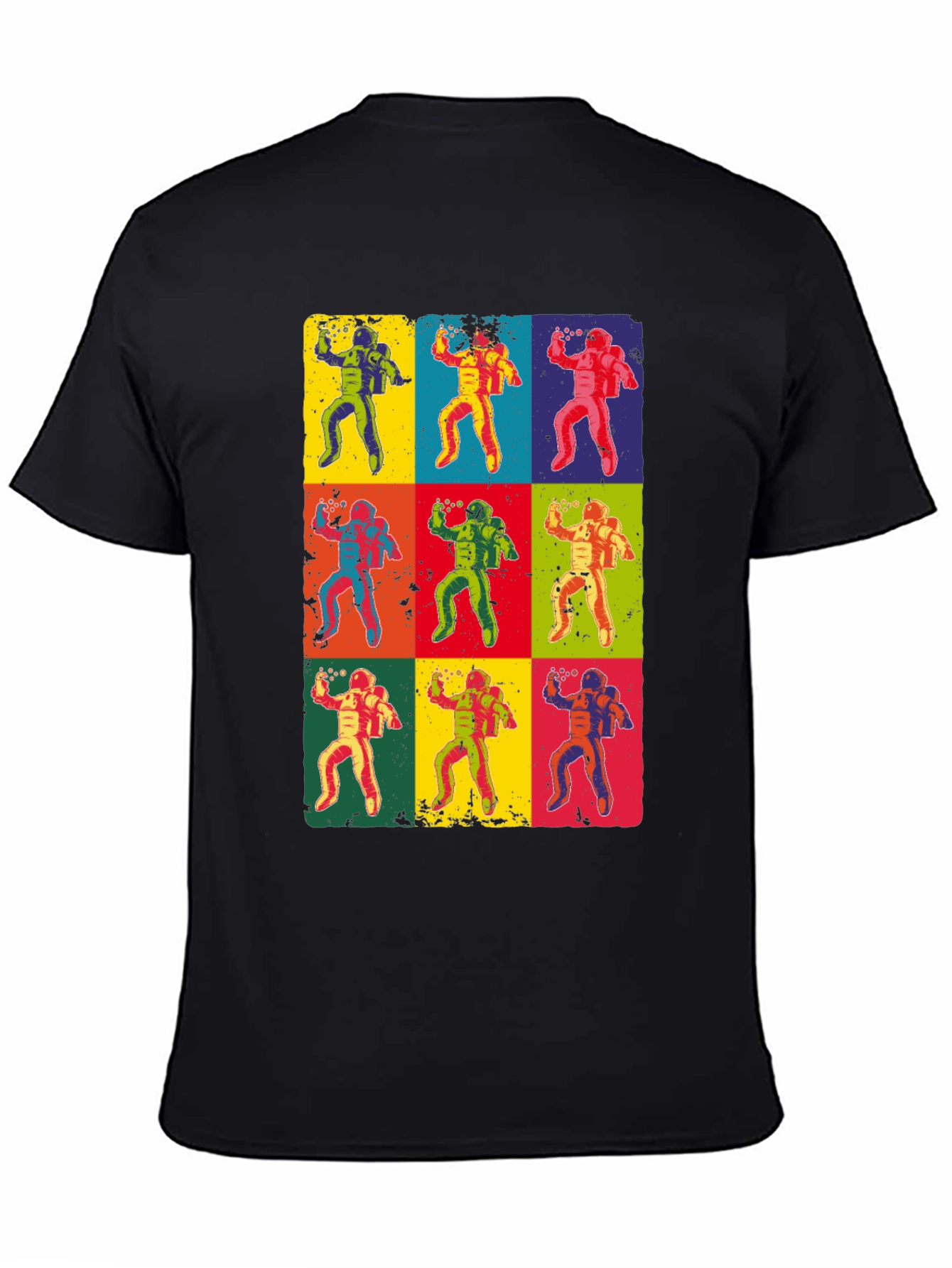 Pop Art Astronaut Graphic T-Shirt