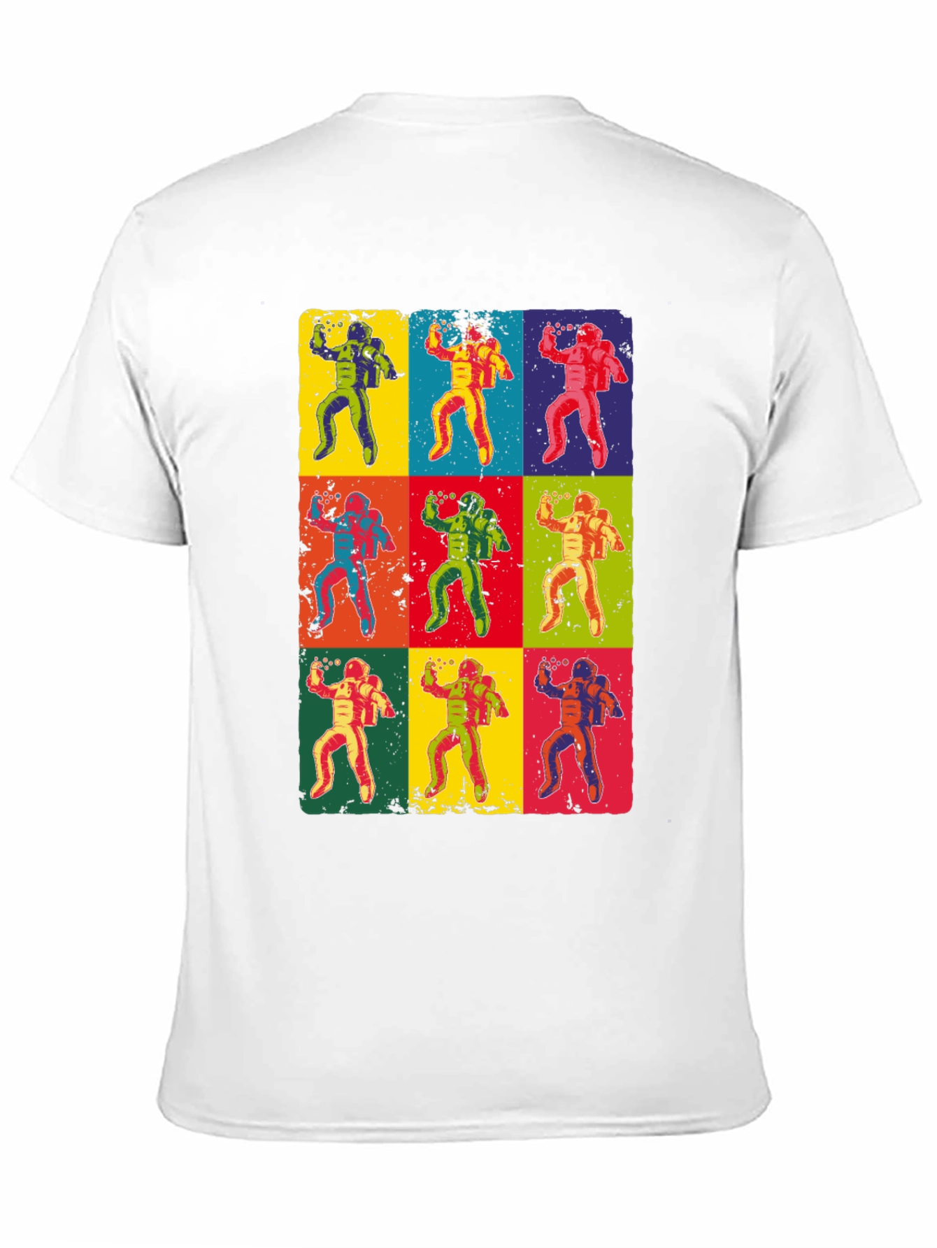 Pop Art Astronaut Graphic T-Shirt