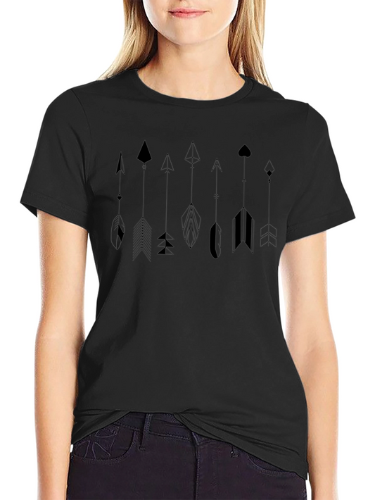 Arrow Graphic Tee - Modern Geometric Design