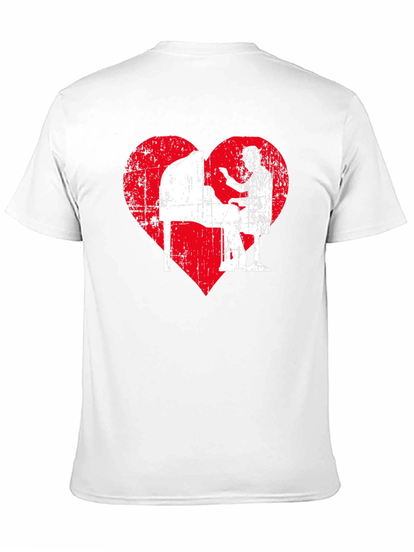 Piano Heart Graphic T-Shirt