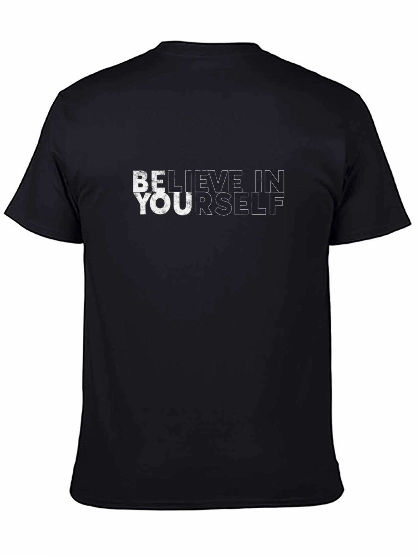 Believe In Yourself Black Graphic Tee
