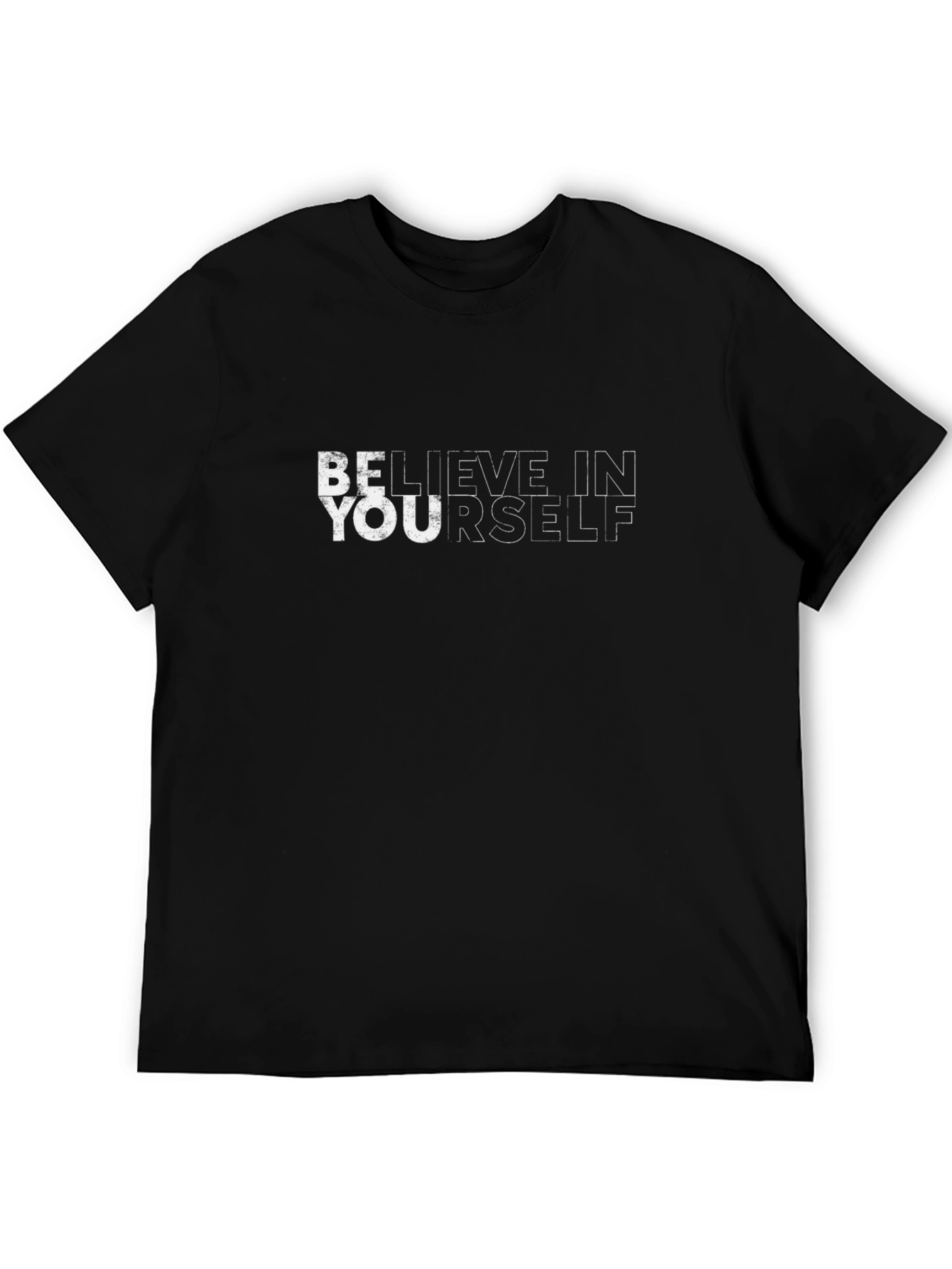 Believe In Yourself Black Graphic Tee