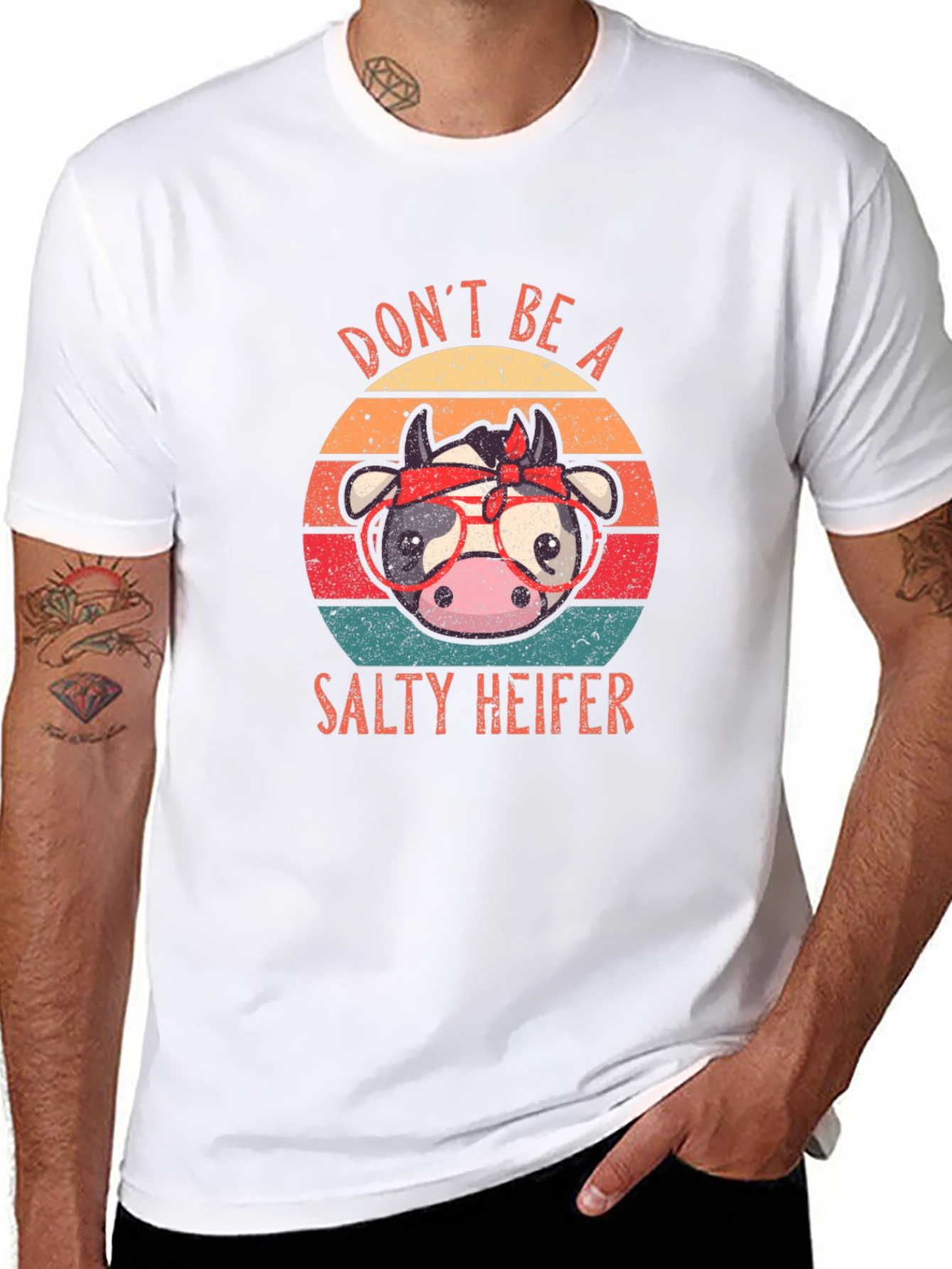 Salty Heifer T-Shirt - Funny Cow Tee
