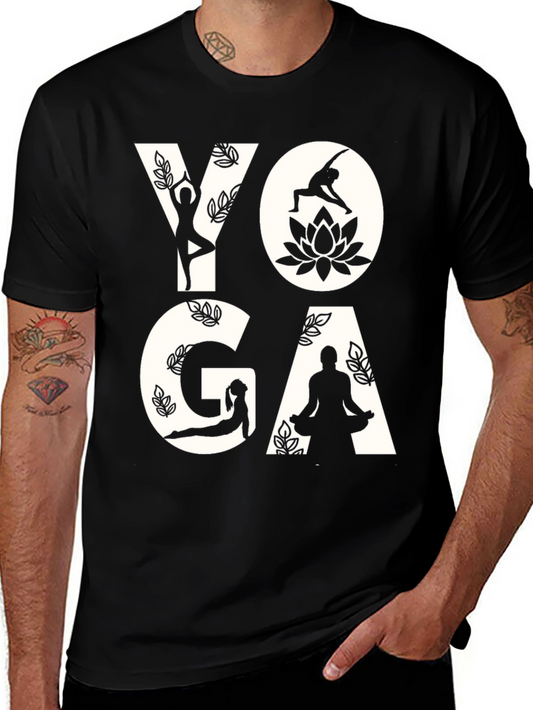 Yoga Pose Graphic Tee - Relax & Stretch in Style!