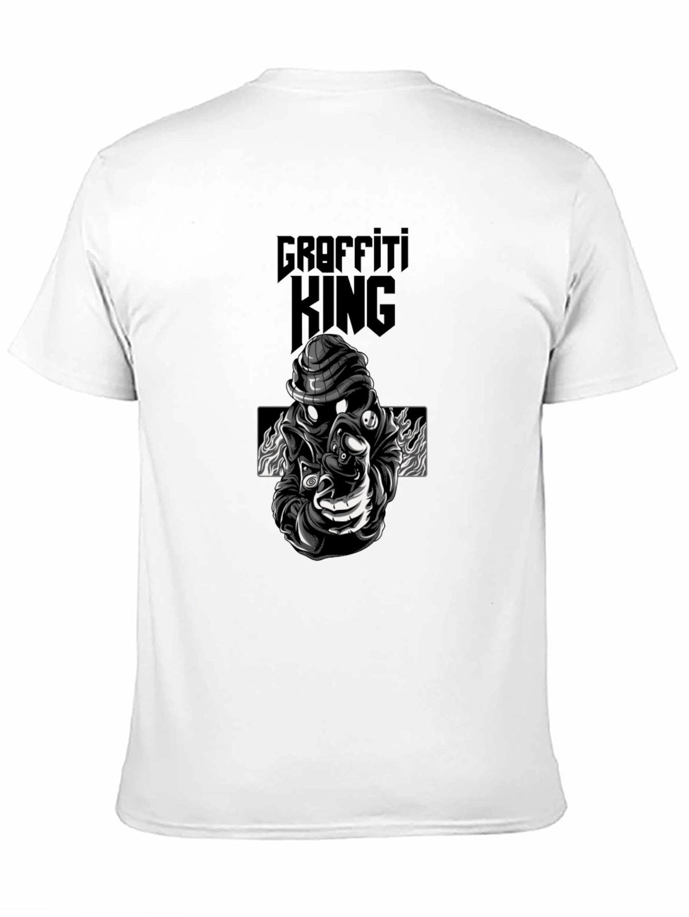 Graffiti King Graphic Black T-Shirt