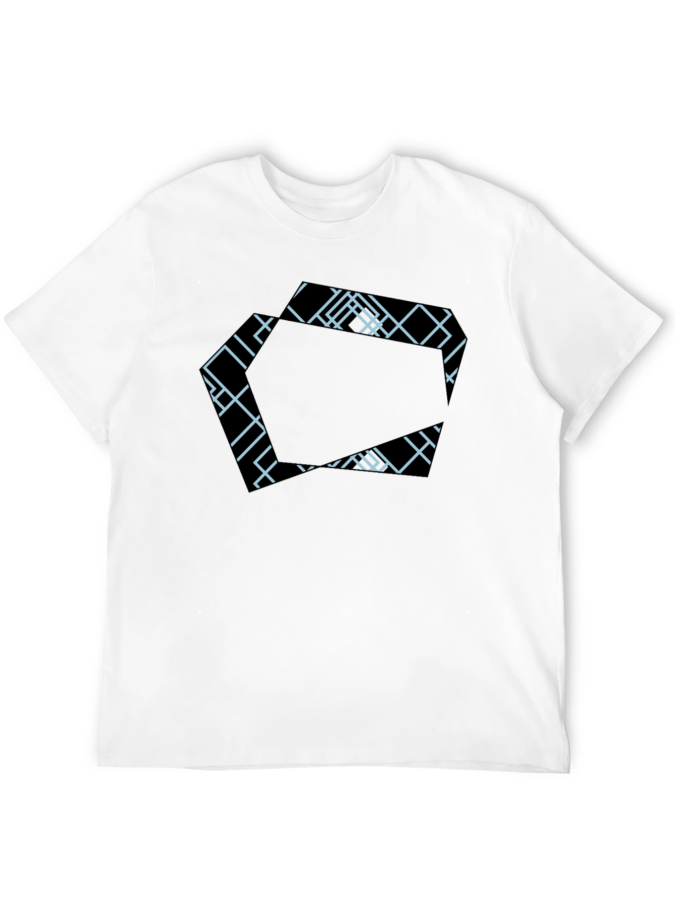 Geometric Pattern Black T-Shirt