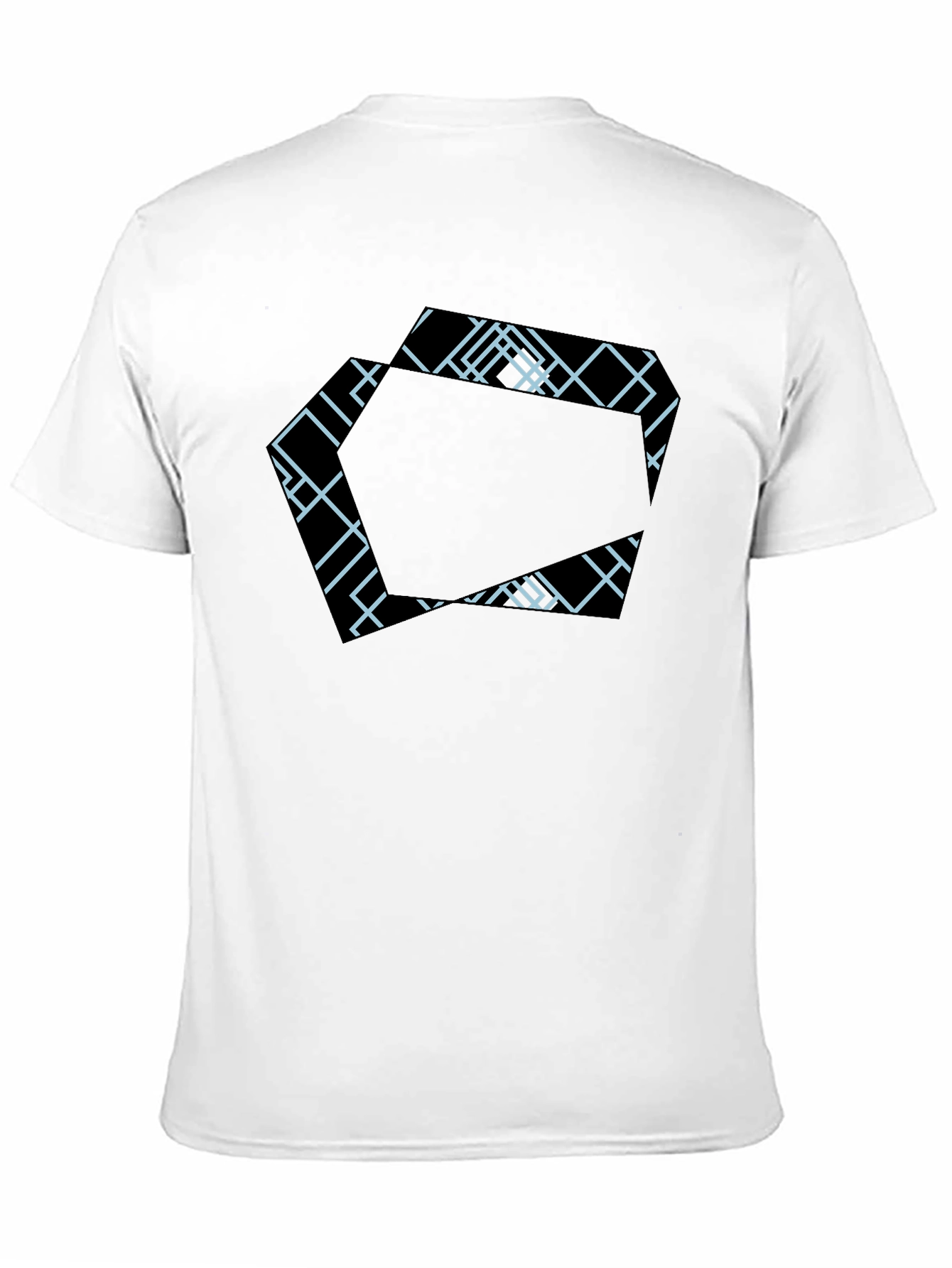 Geometric Pattern Black T-Shirt