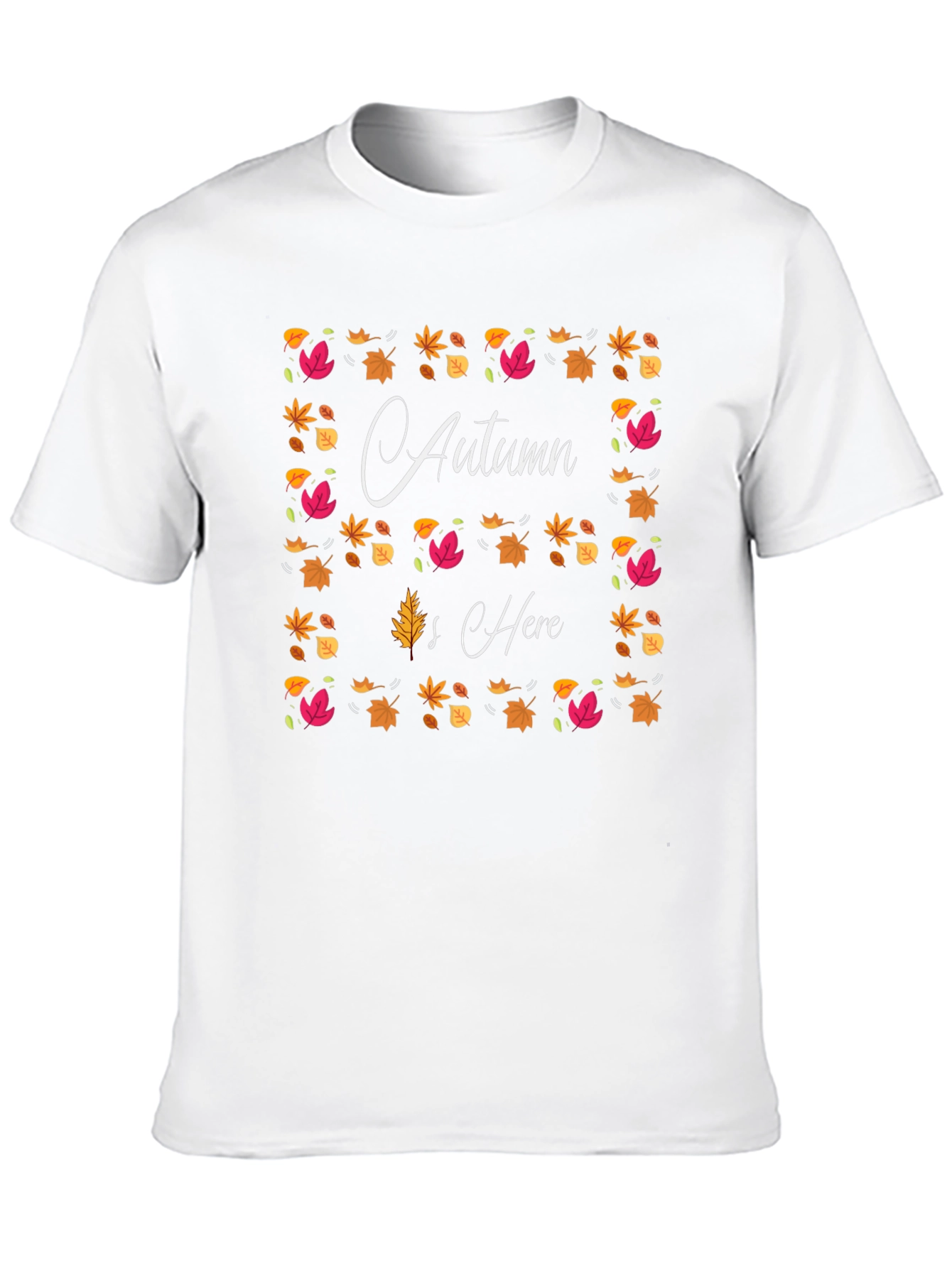 Autumn is Here T-Shirt Fall Leaf Design