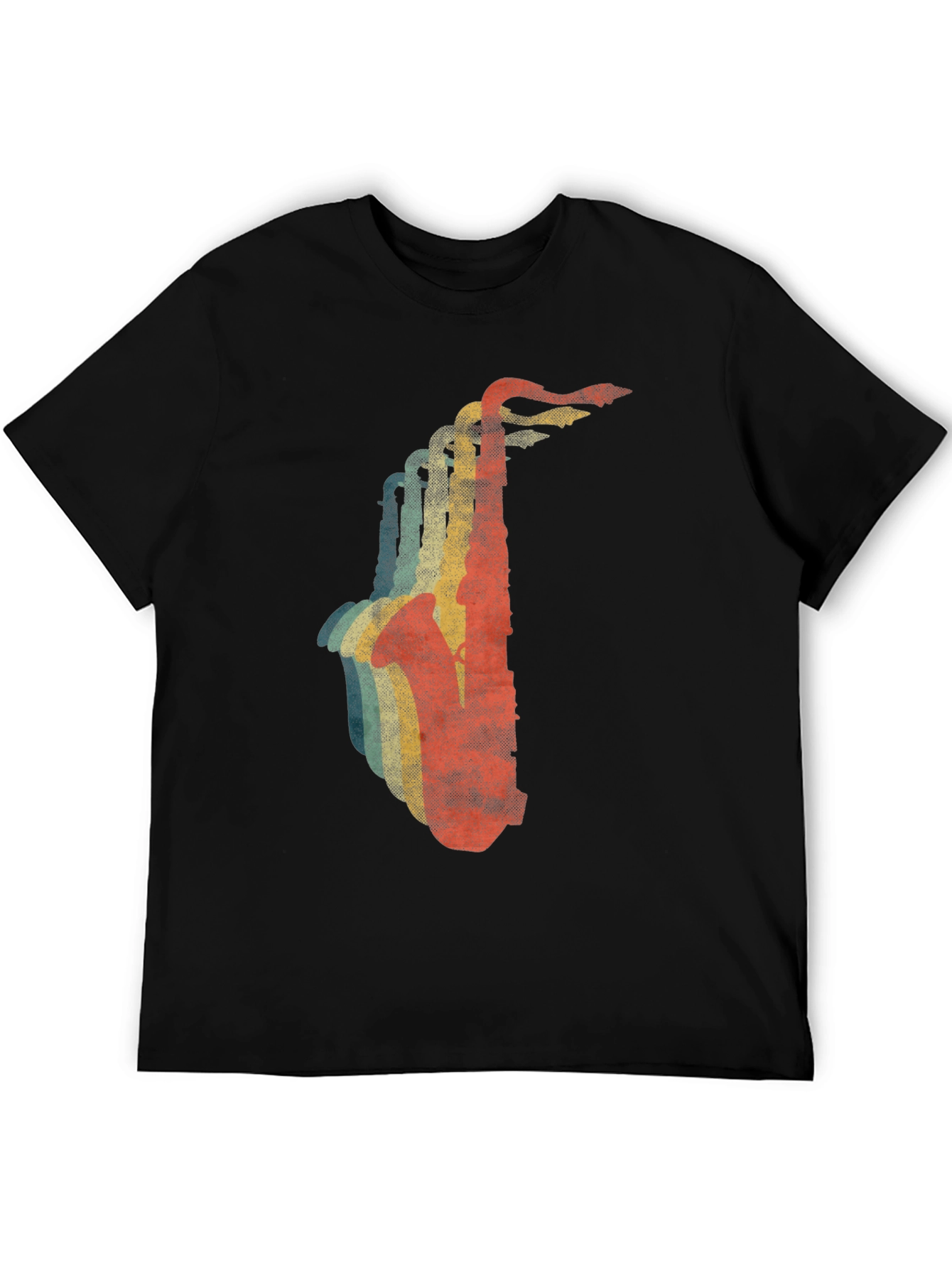 Retro Saxophone Graphic T-Shirt - Cool Music Lover Tee