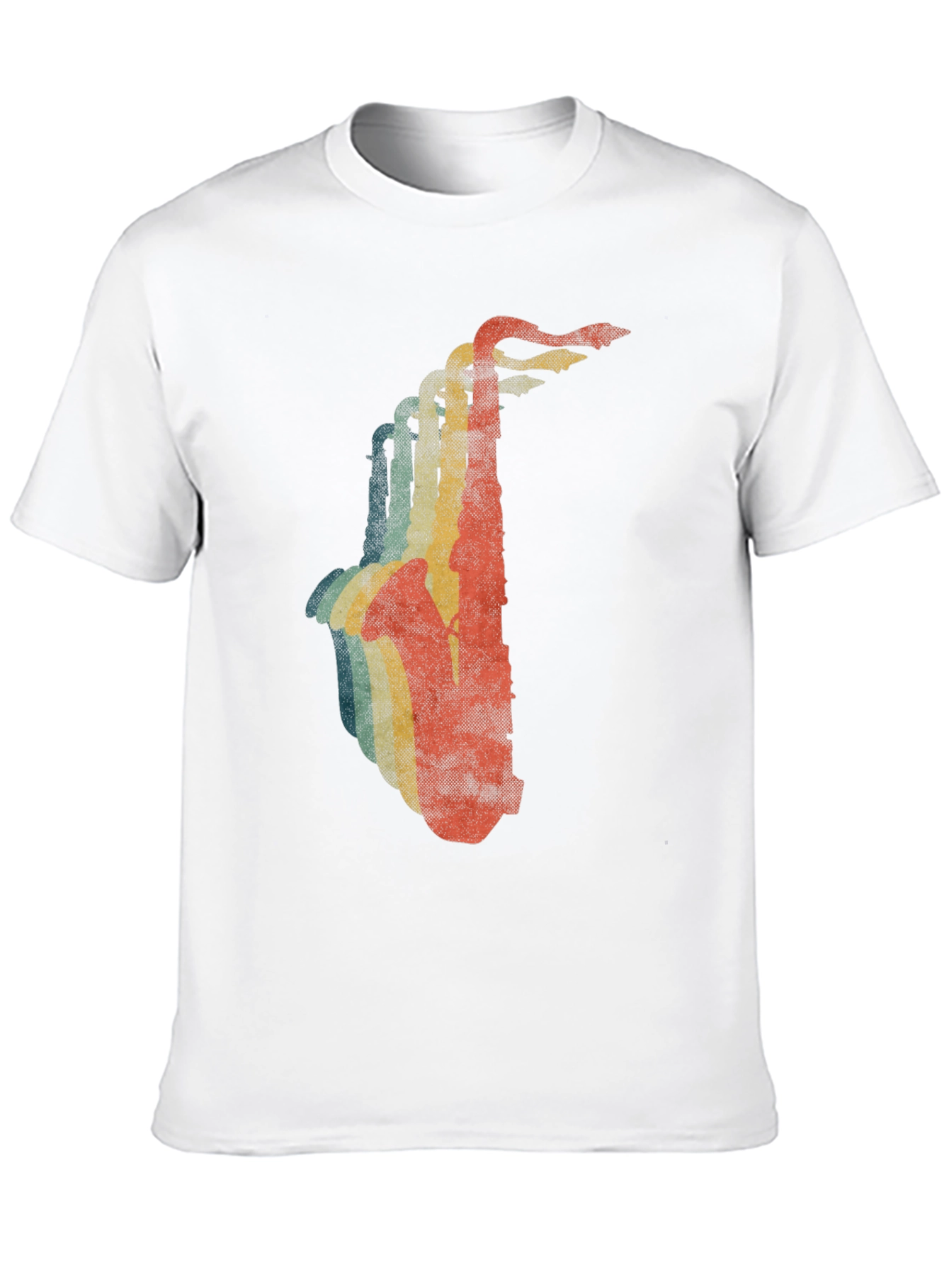 Retro Saxophone Graphic T-Shirt - Cool Music Lover Tee