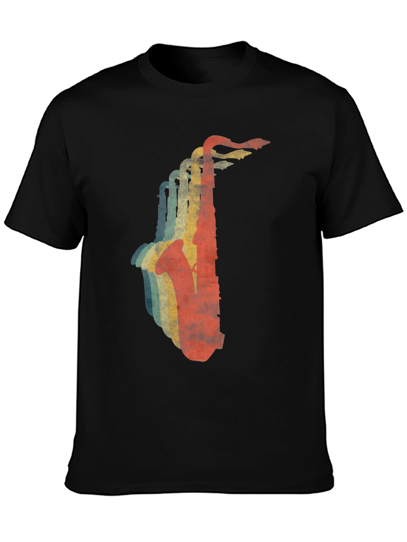 Retro Saxophone Graphic T-Shirt - Cool Music Lover Tee