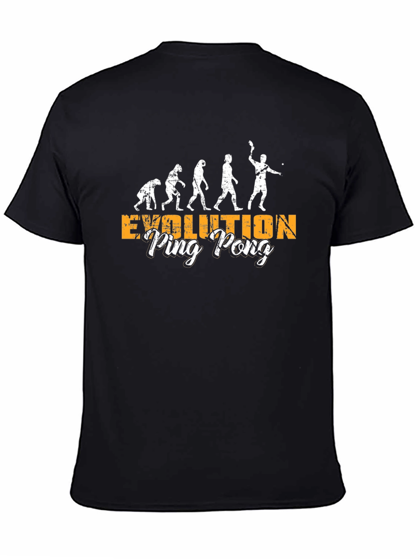 Evolution Ping Pong Black Graphic Tee