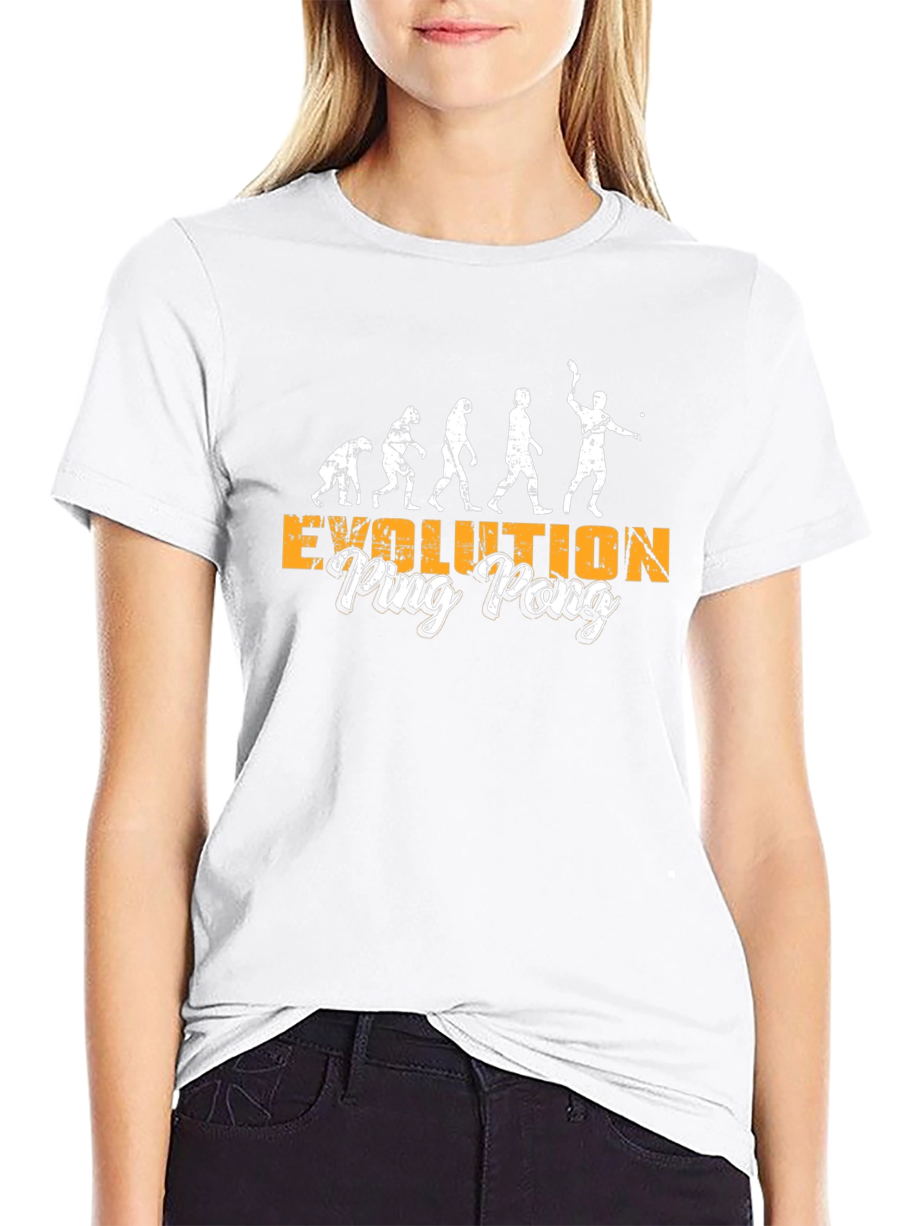 Evolution Ping Pong Black Graphic Tee