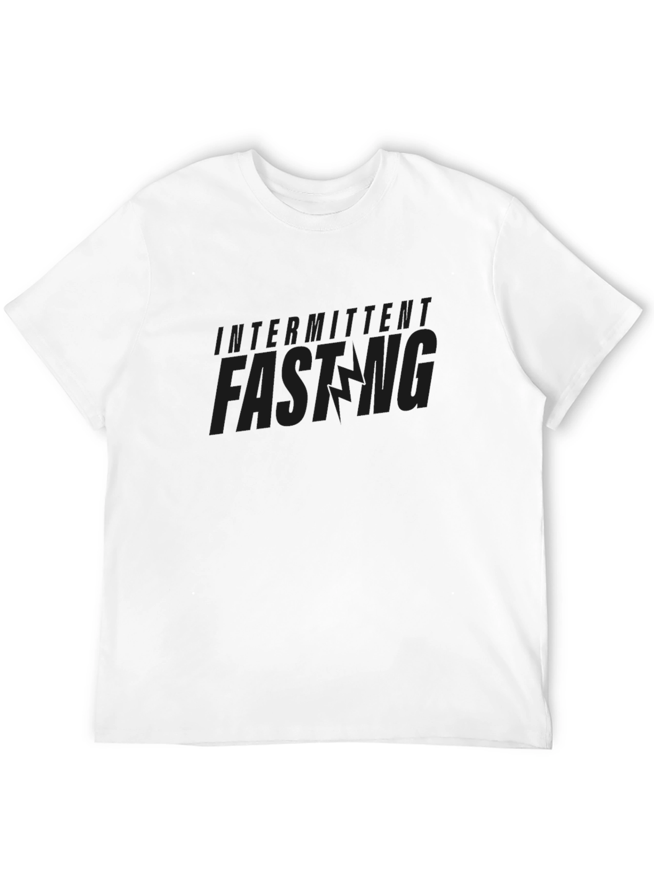 Intermittent Fasting Black Graphic Tee