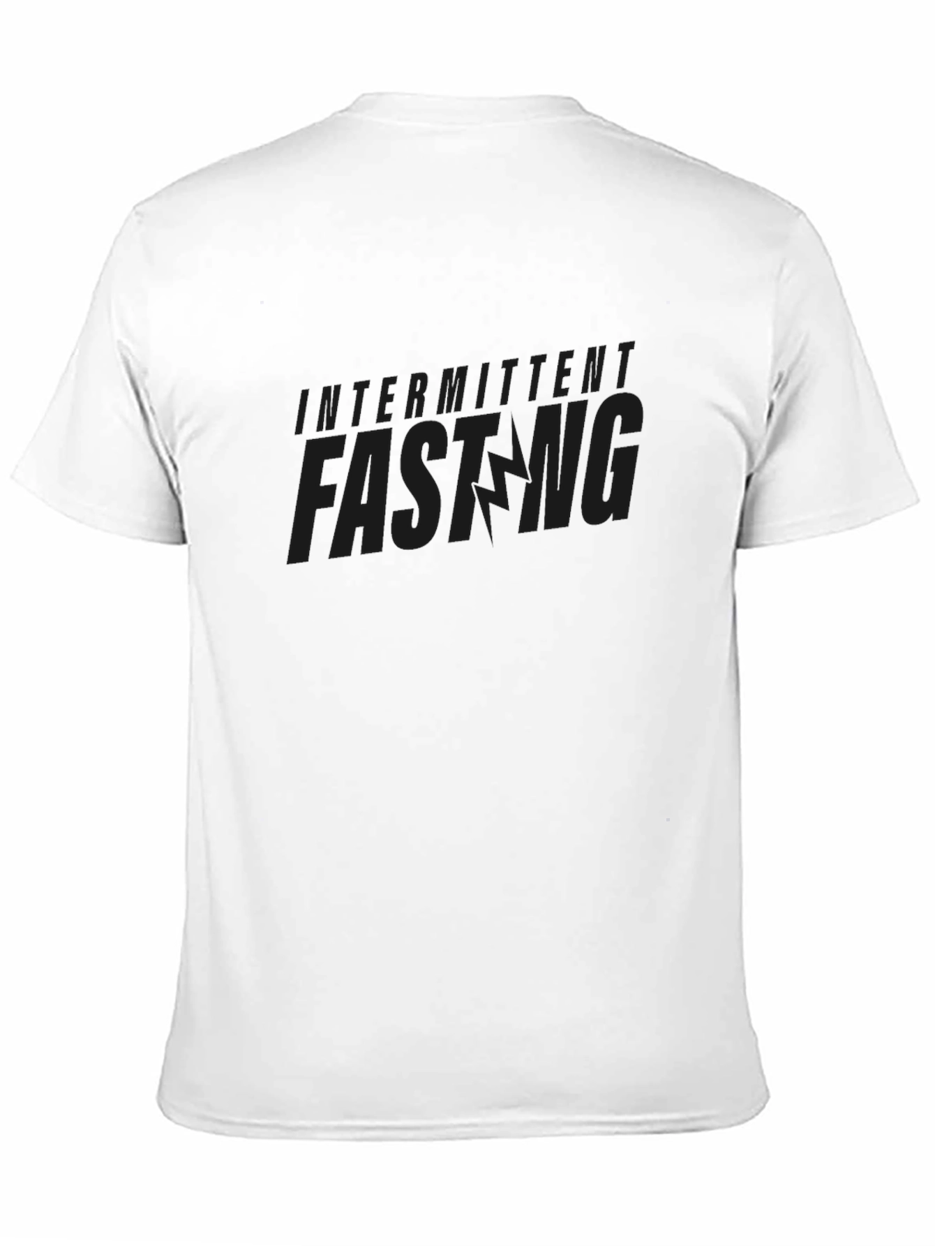 Intermittent Fasting Black Graphic Tee