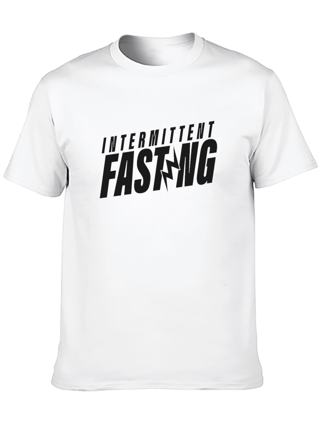 Intermittent Fasting Black Graphic Tee