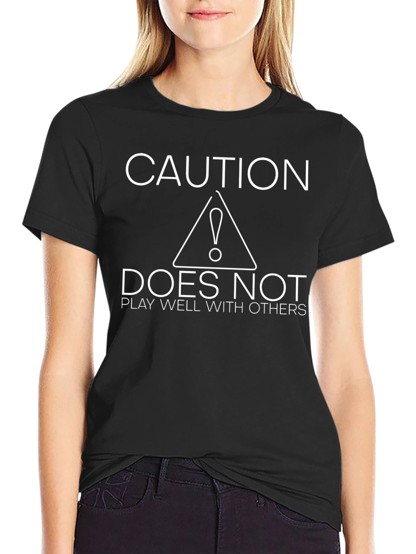 Caution: Does Not Play Well With Others Graphic T-Shirt