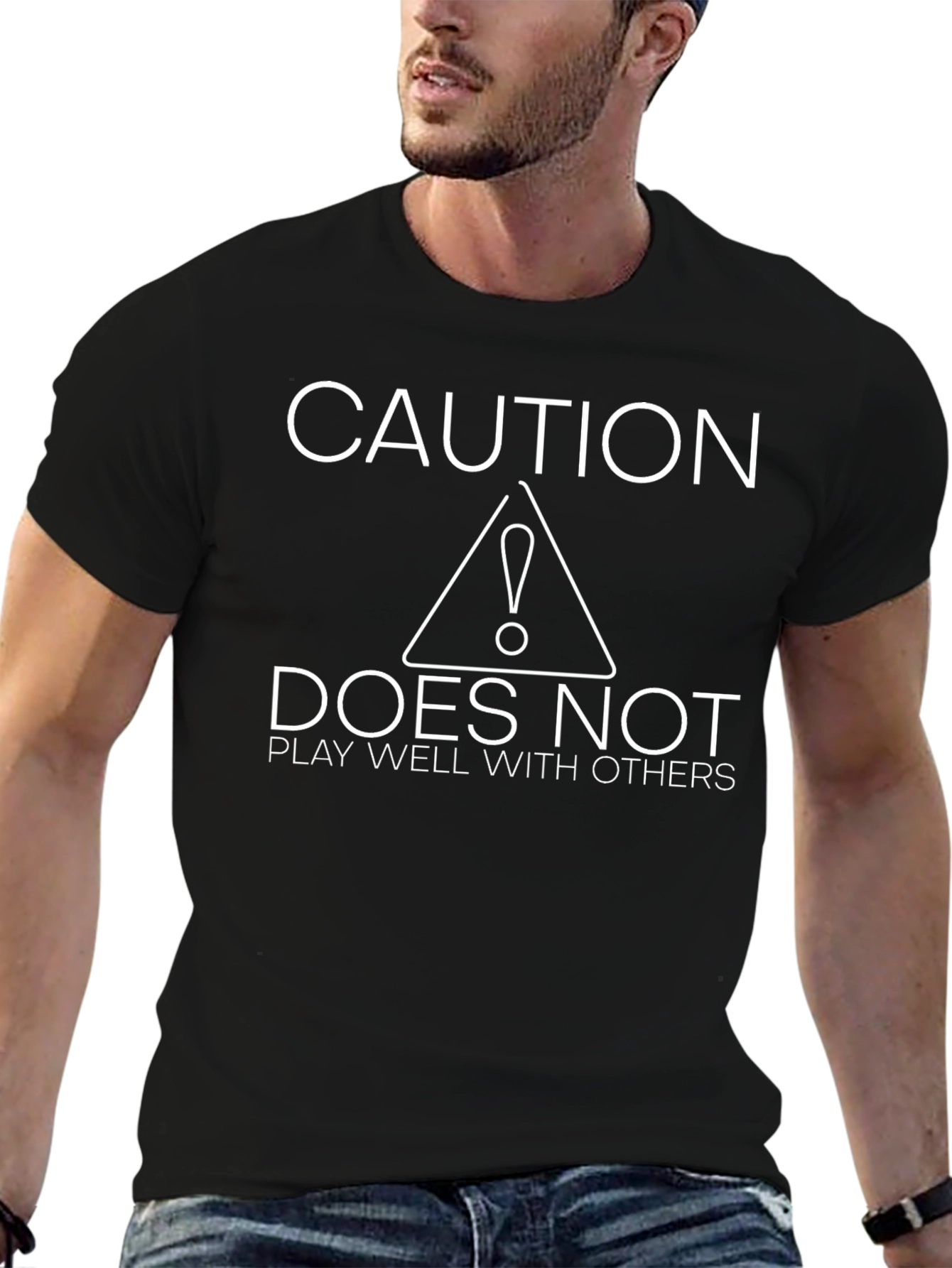 Caution: Does Not Play Well With Others Graphic T-Shirt