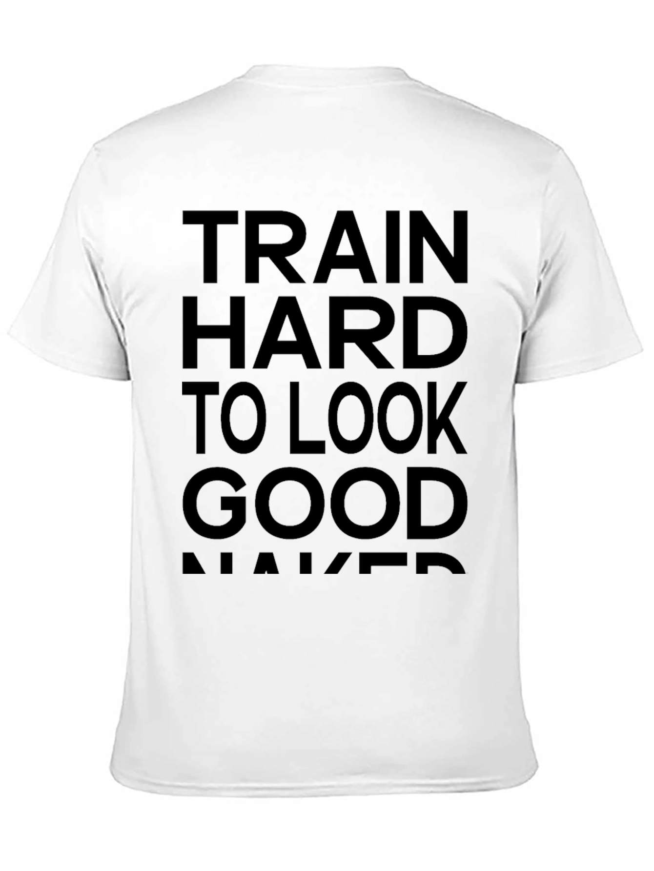 Train Hard Black Graphic Tee