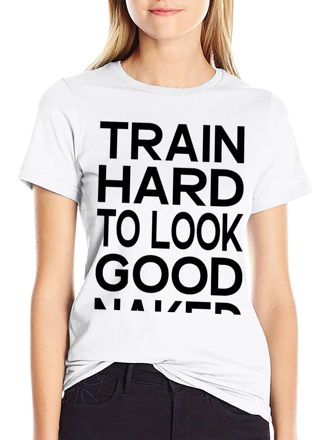 Train Hard Black Graphic Tee