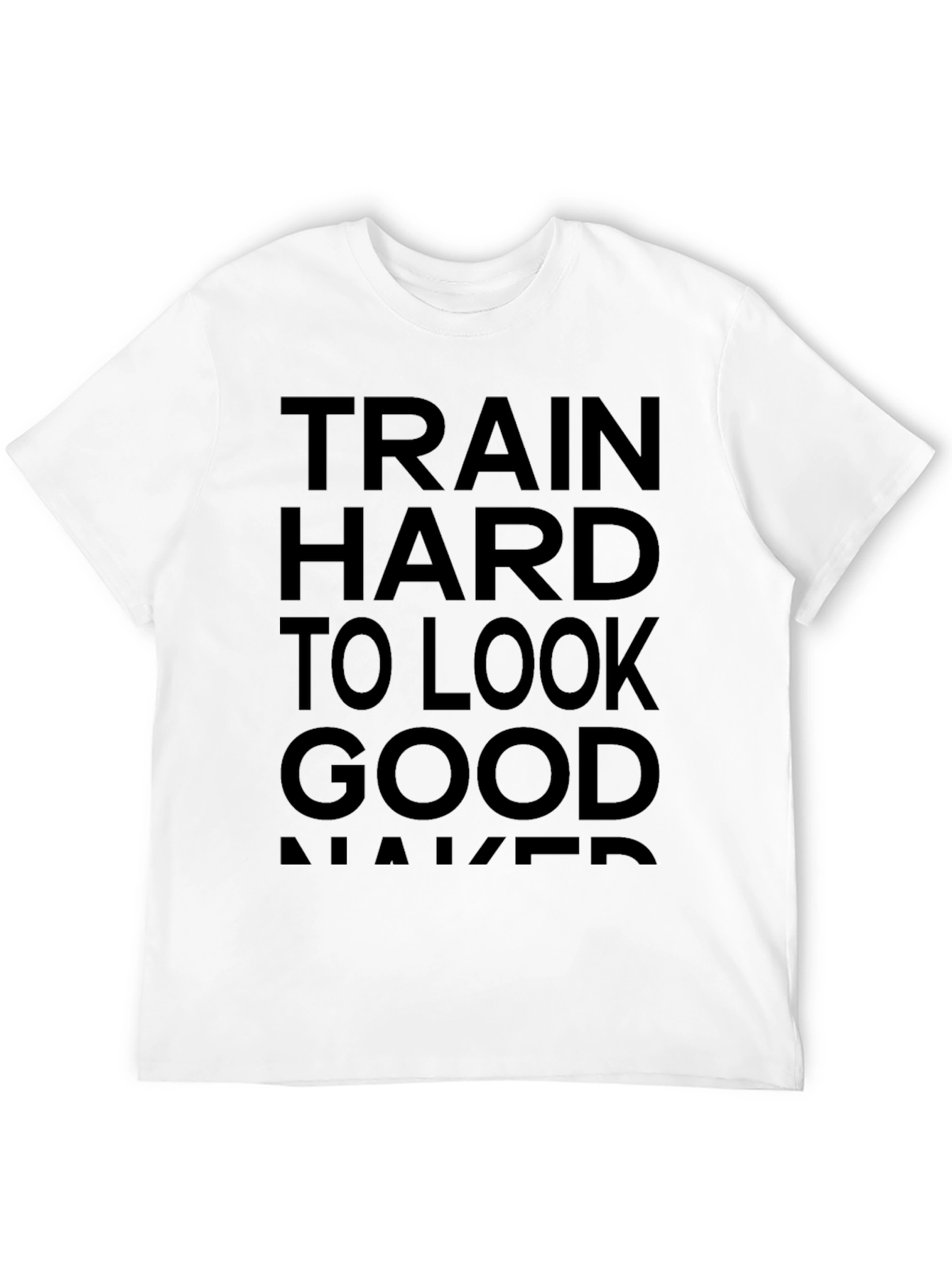 Train Hard Black Graphic Tee