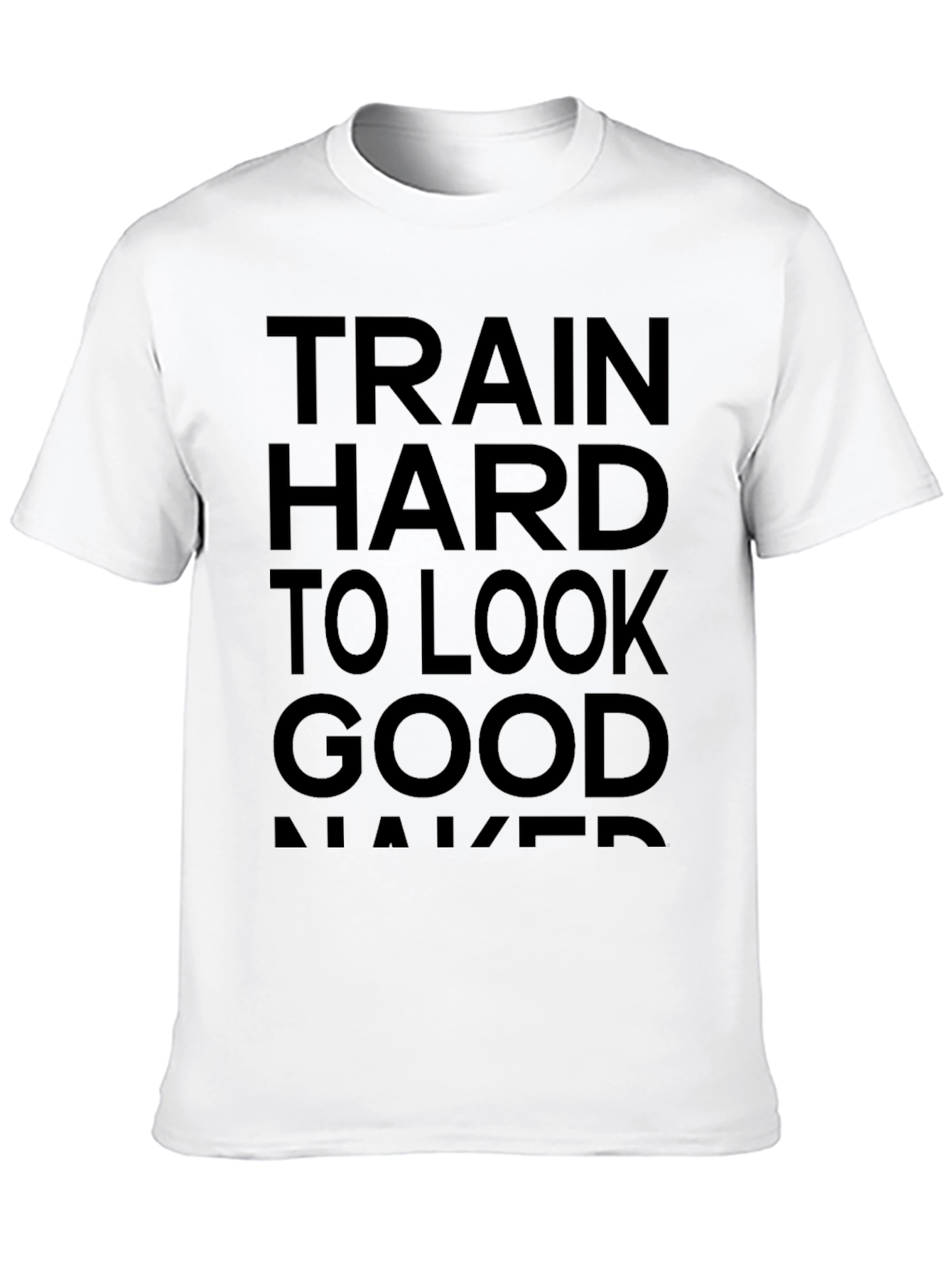 Train Hard Black Graphic Tee