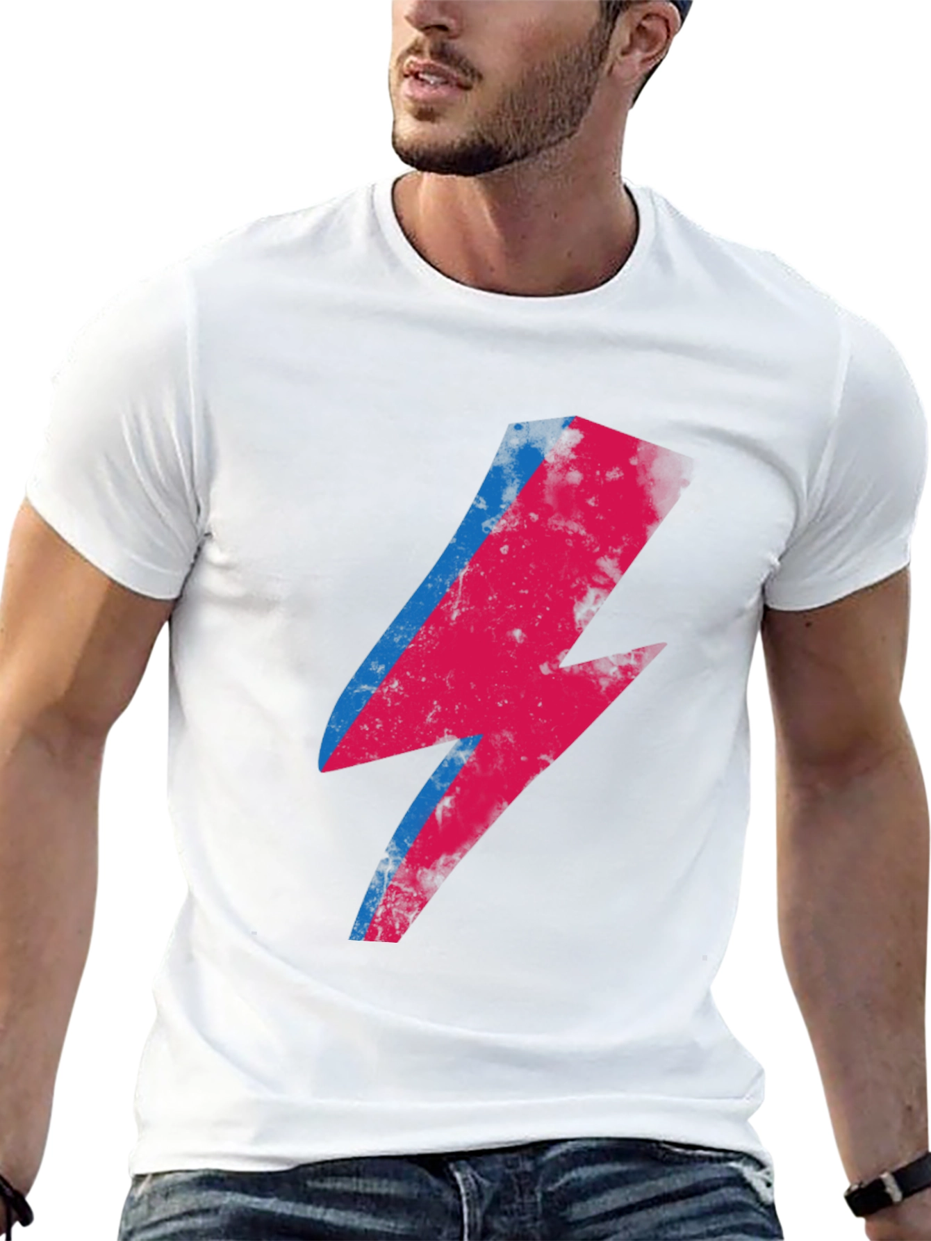 Ziggy Lightning Bolt Graphic Tee - Black