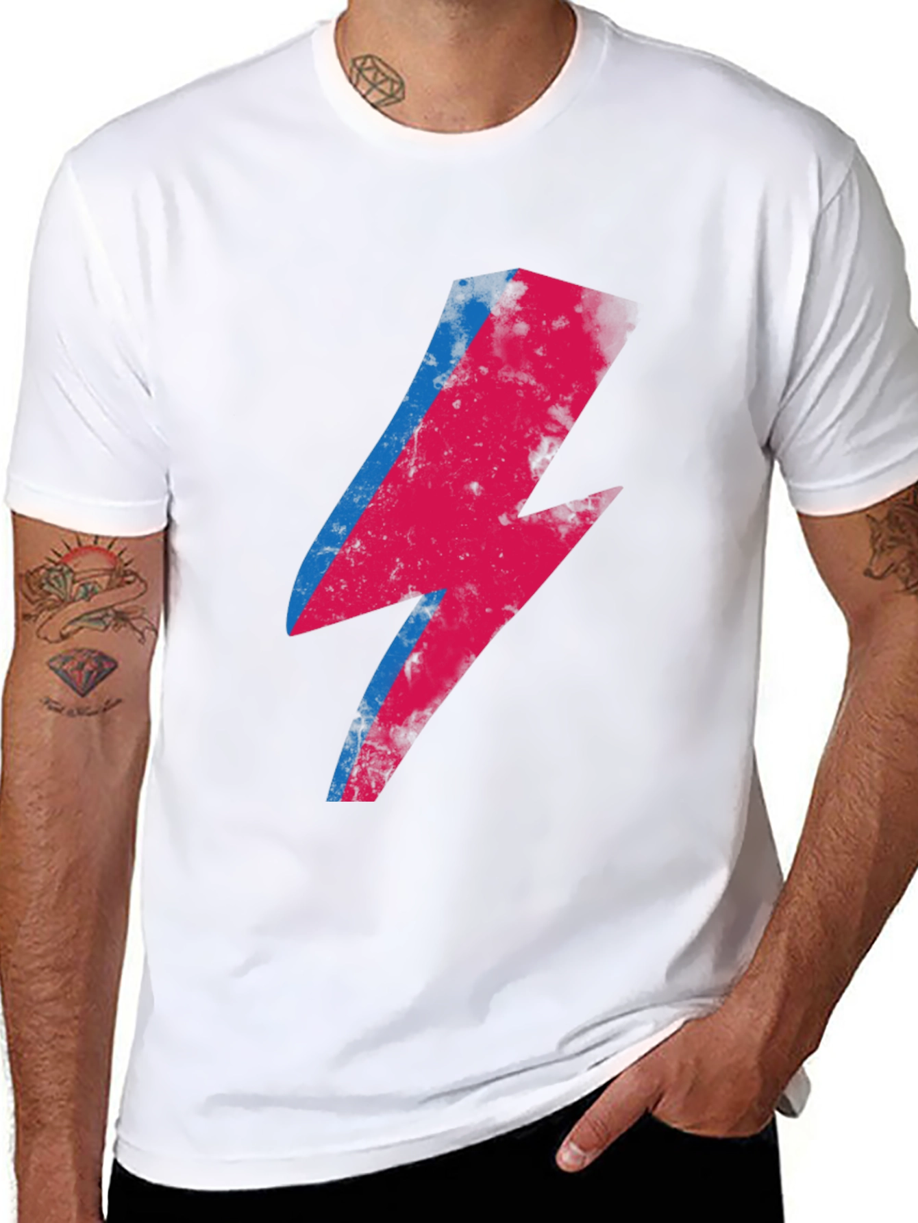 Ziggy Lightning Bolt Graphic Tee - Black