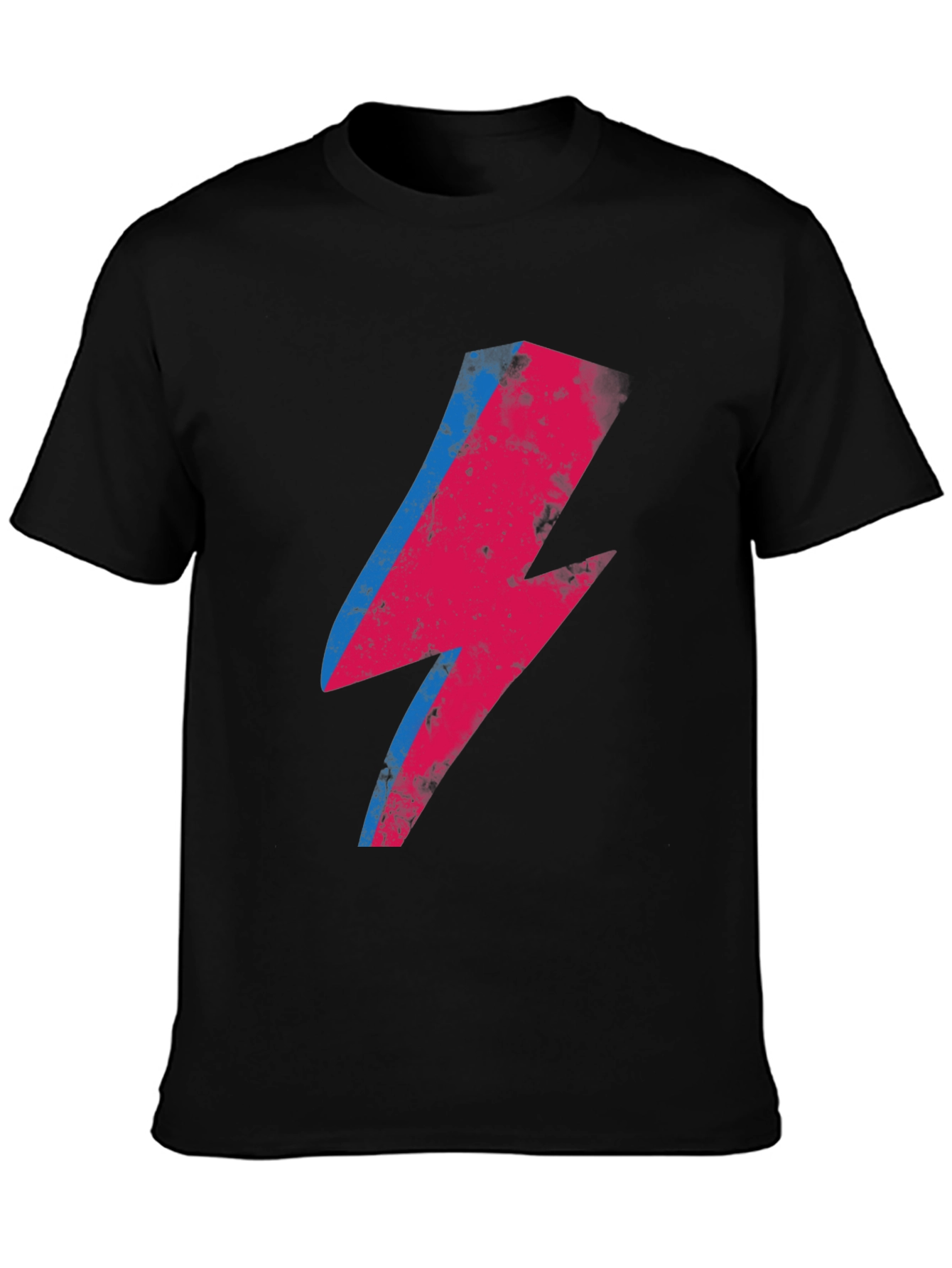 Ziggy Lightning Bolt Graphic Tee - Black