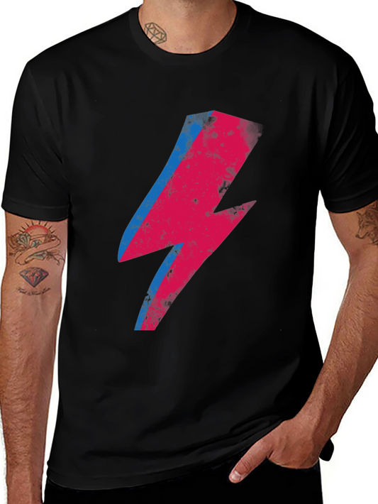 Ziggy Lightning Bolt Graphic Tee - Black