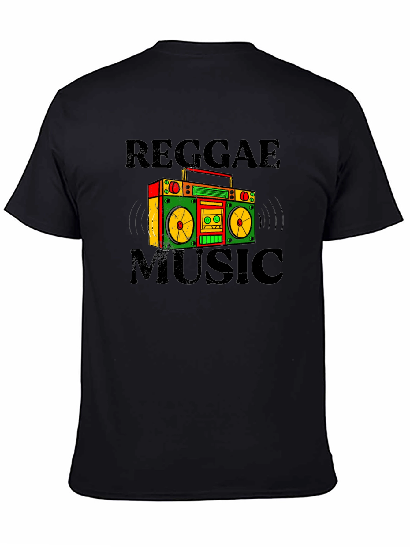 Reggae Music Boombox Graphic T-Shirt