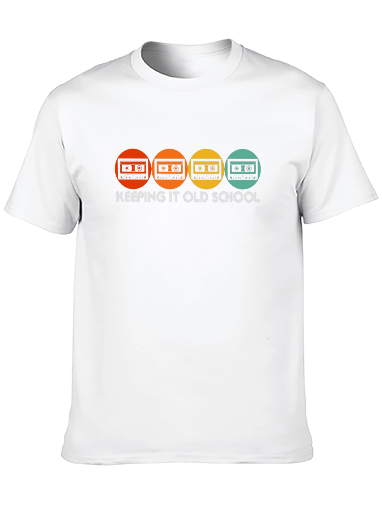 Keeping It Old School T-Shirt - Retro Cassette Design