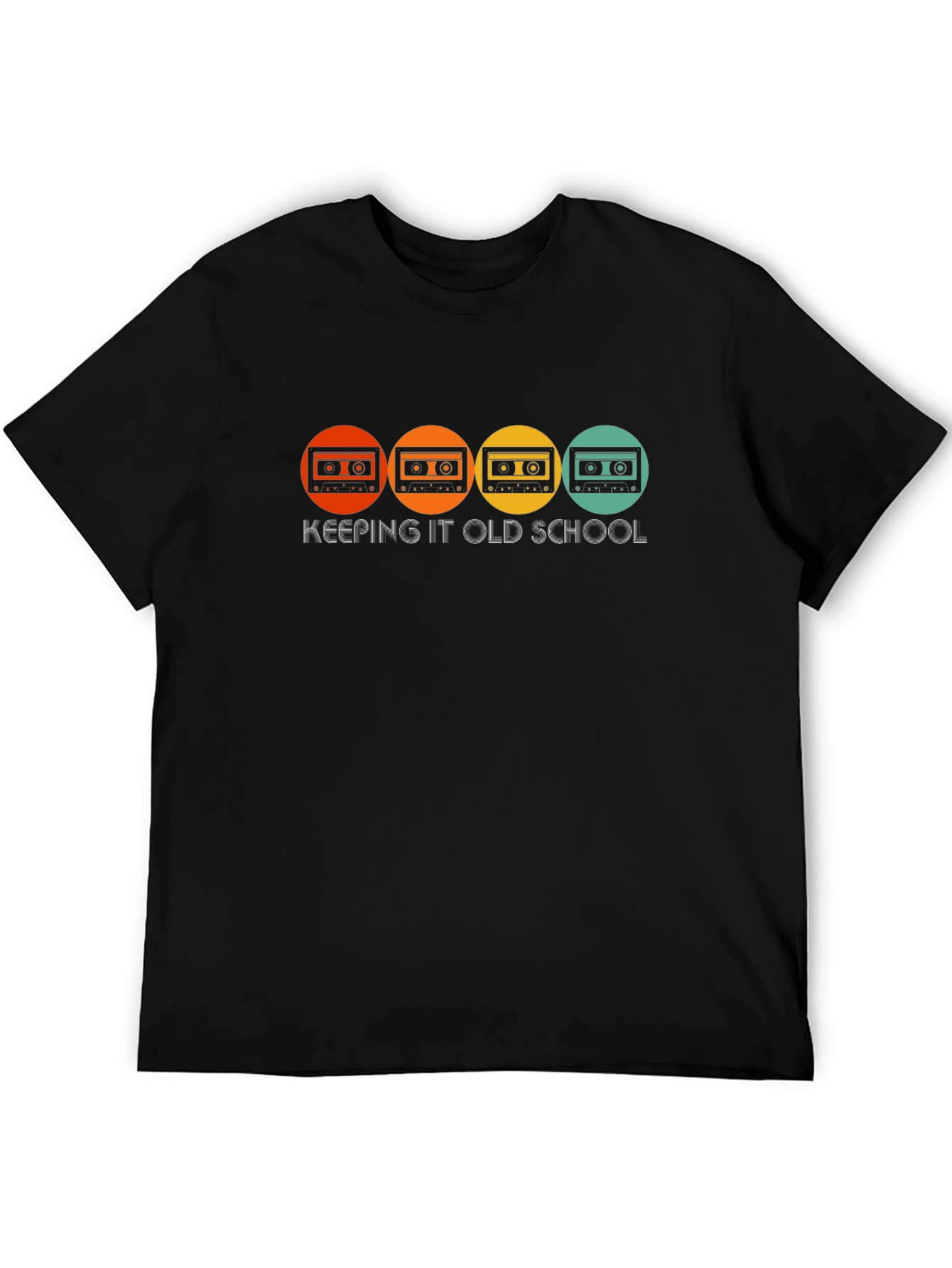 Keeping It Old School T-Shirt - Retro Cassette Design