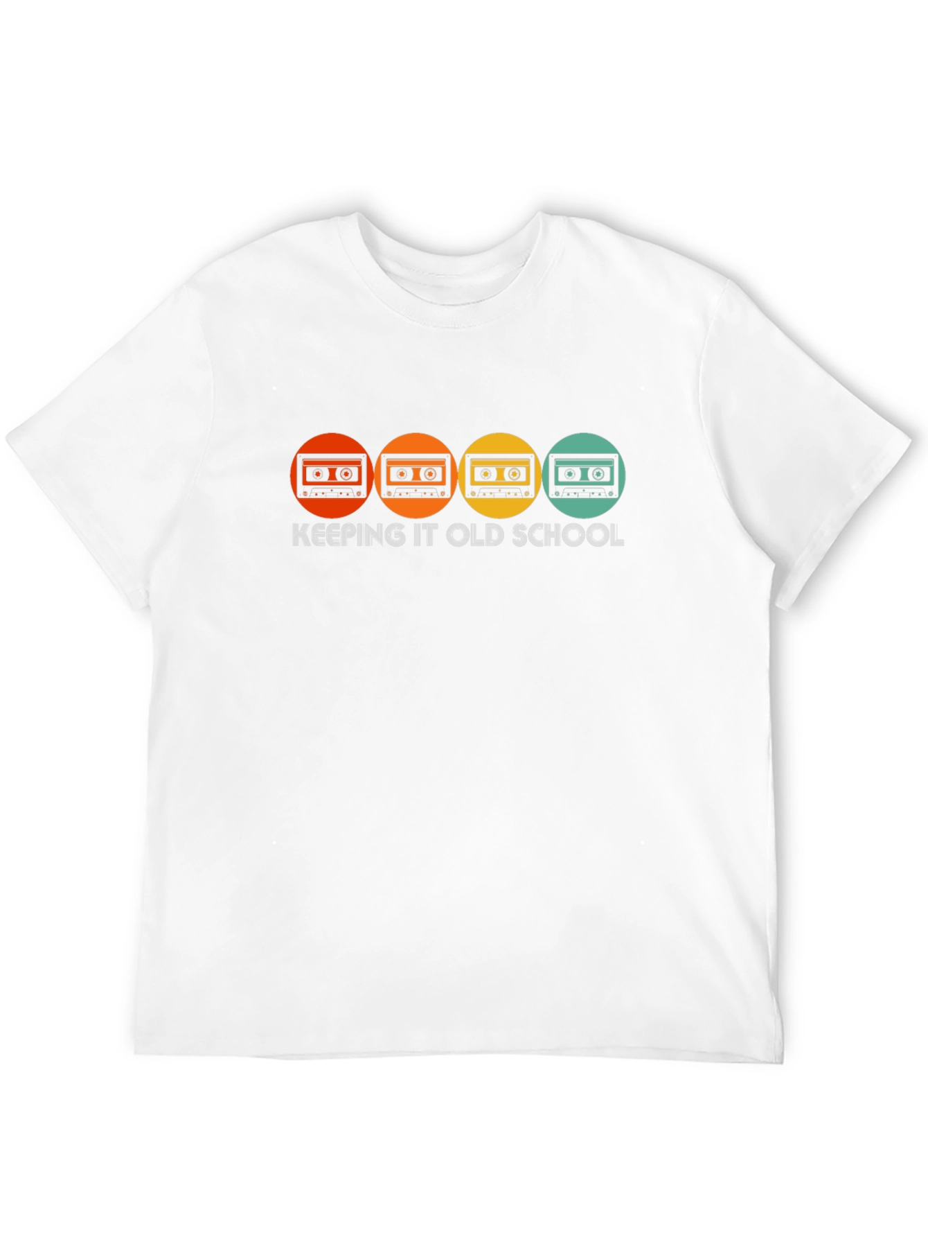 Keeping It Old School T-Shirt - Retro Cassette Design