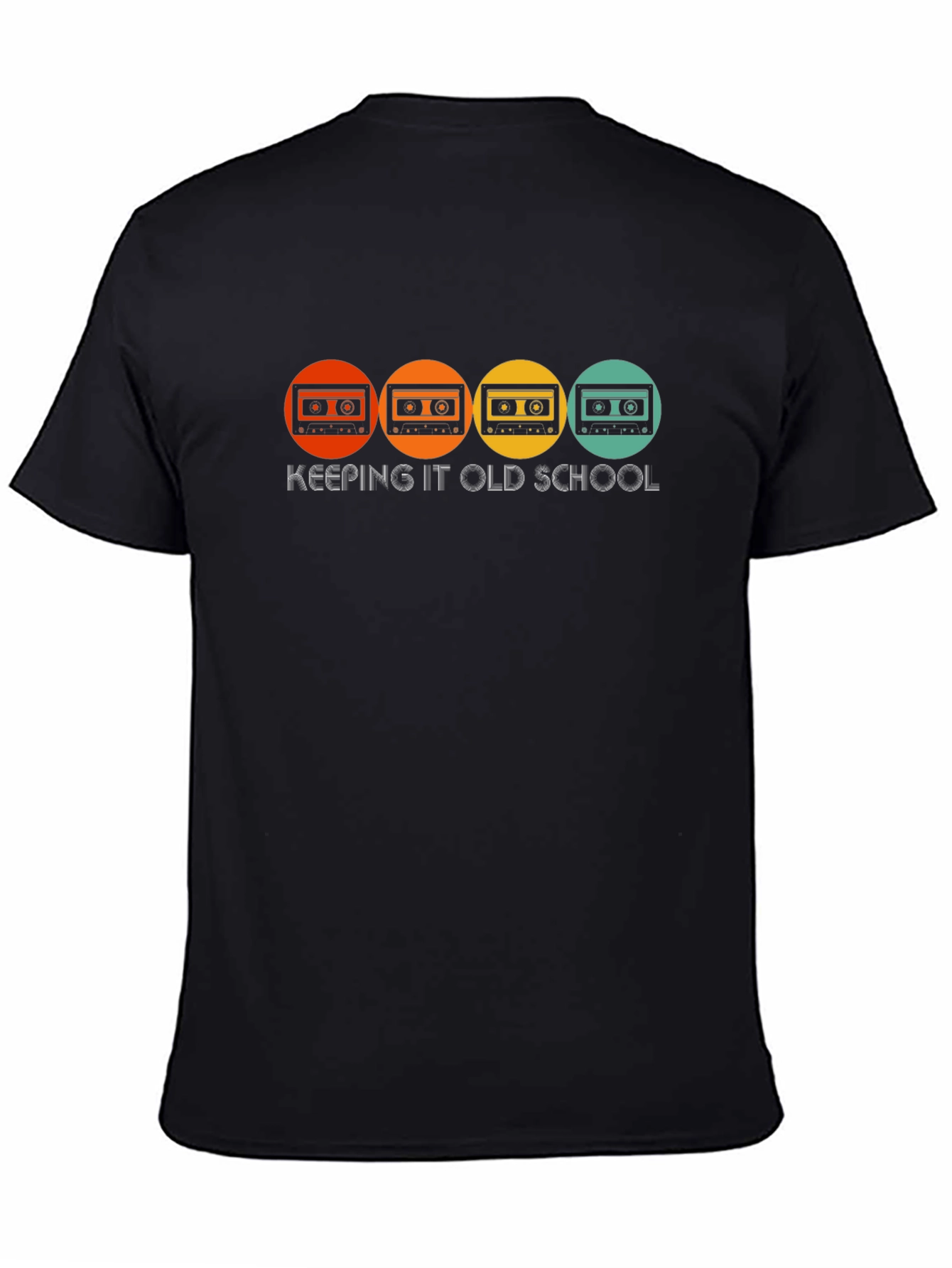 Keeping It Old School T-Shirt - Retro Cassette Design
