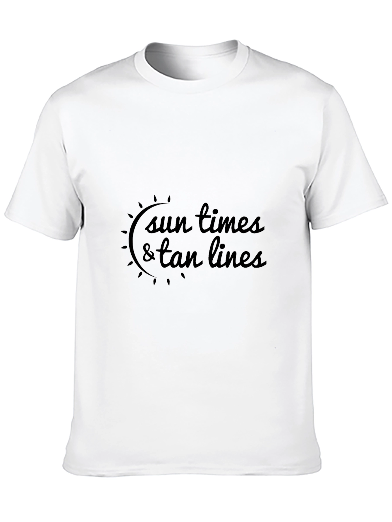 Sun Times & Tan Lines Black T-Shirt