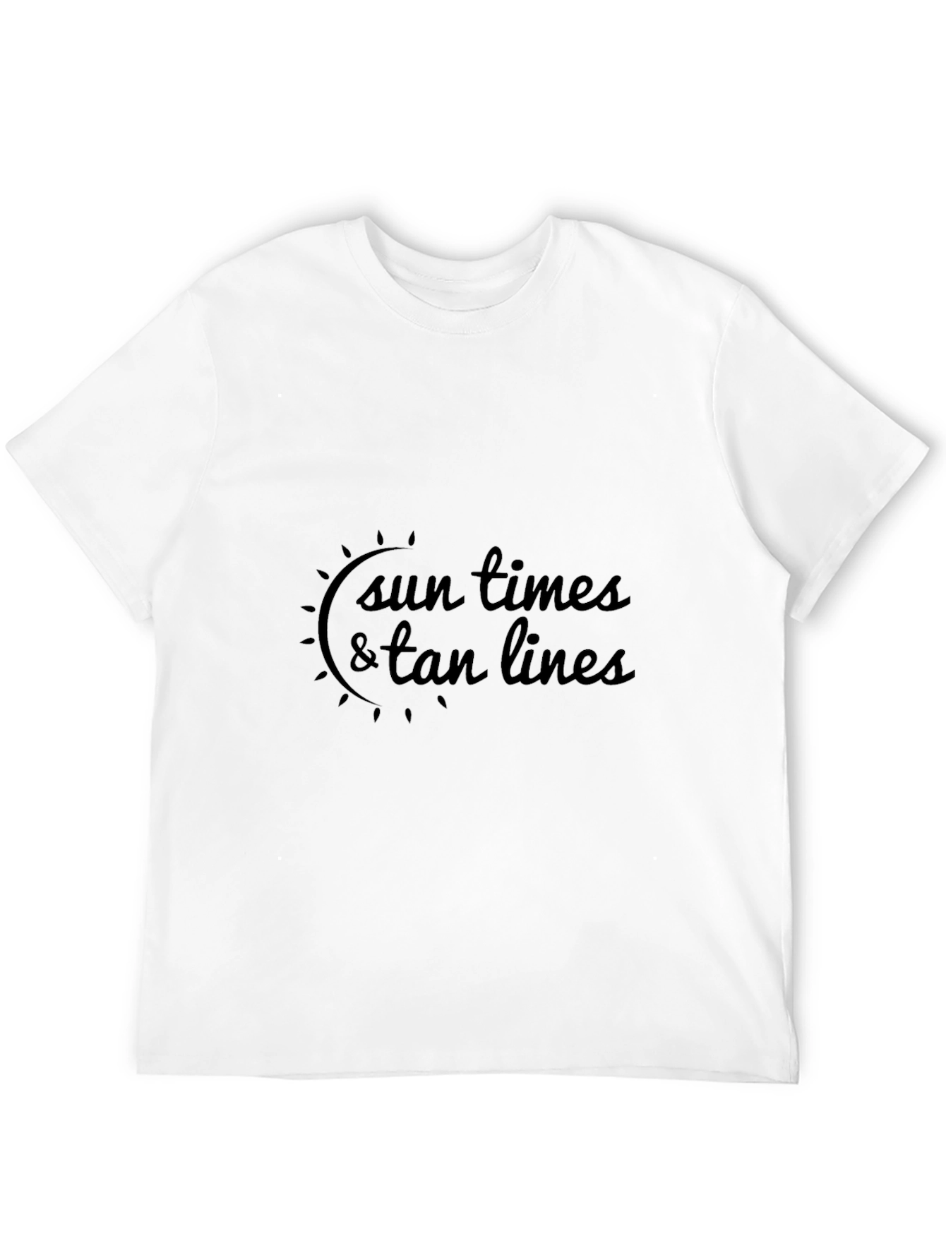 Sun Times & Tan Lines Black T-Shirt