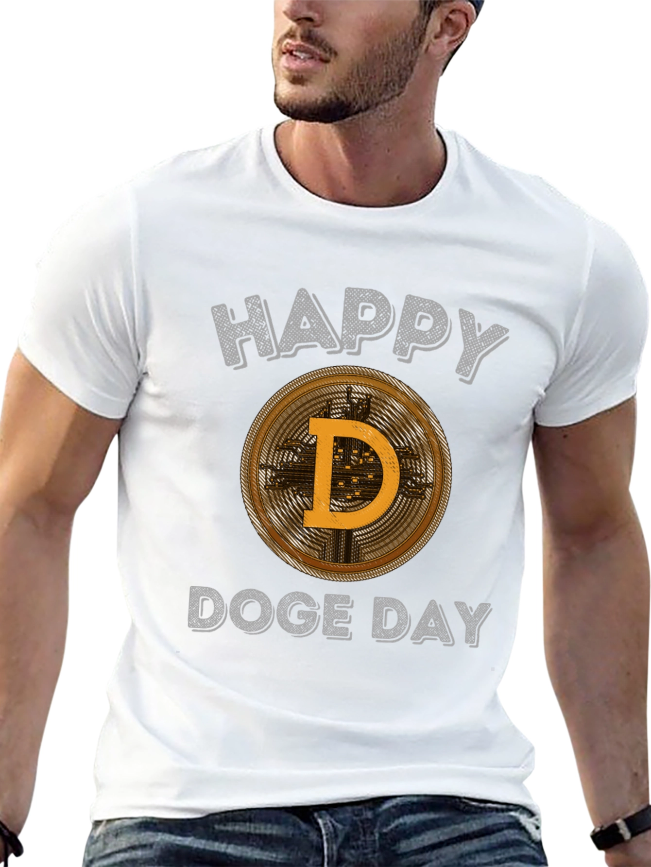 Happy Doge Day T-Shirt Crypto Lover Tee