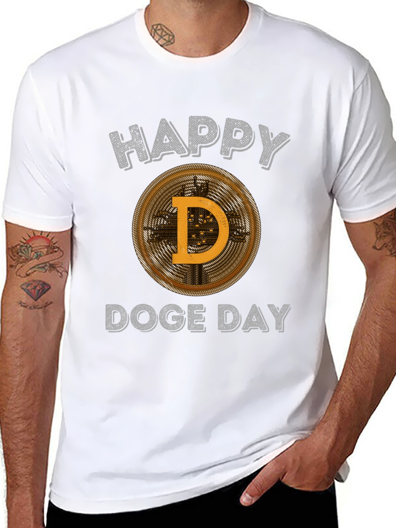 Happy Doge Day T-Shirt Crypto Lover Tee