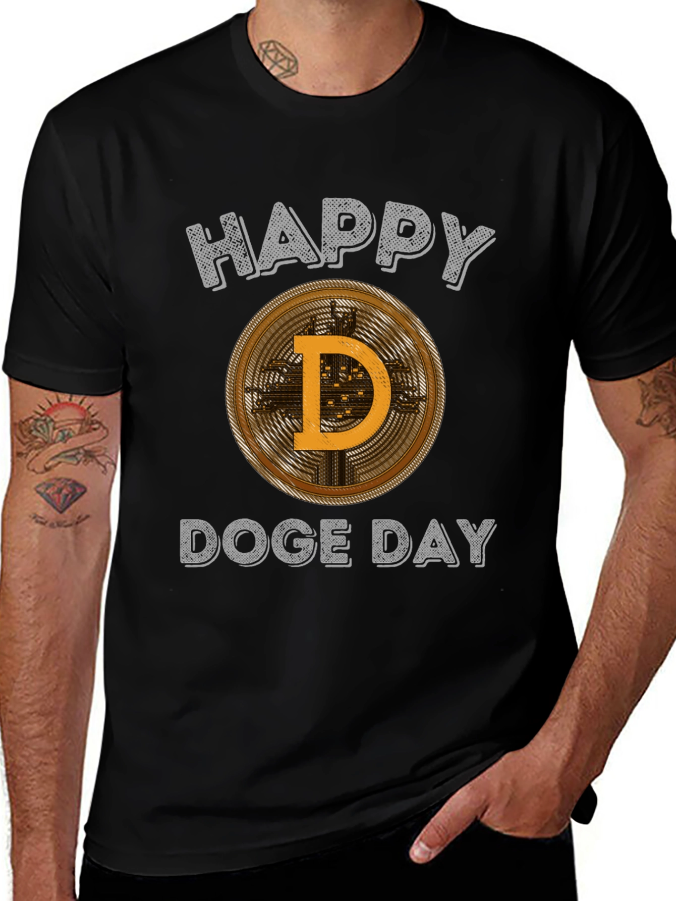 Happy Doge Day T-Shirt Crypto Lover Tee