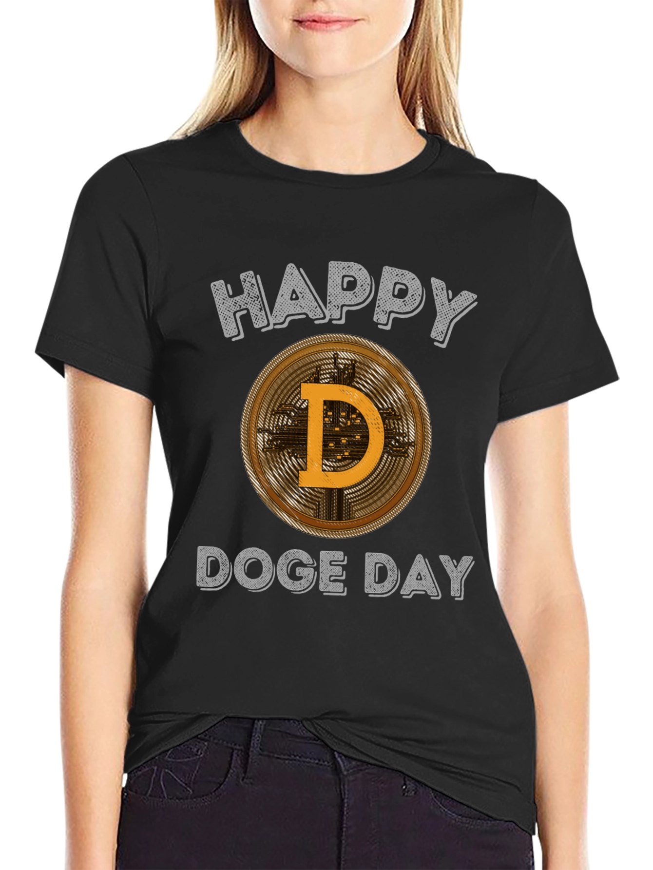Happy Doge Day T-Shirt Crypto Lover Tee