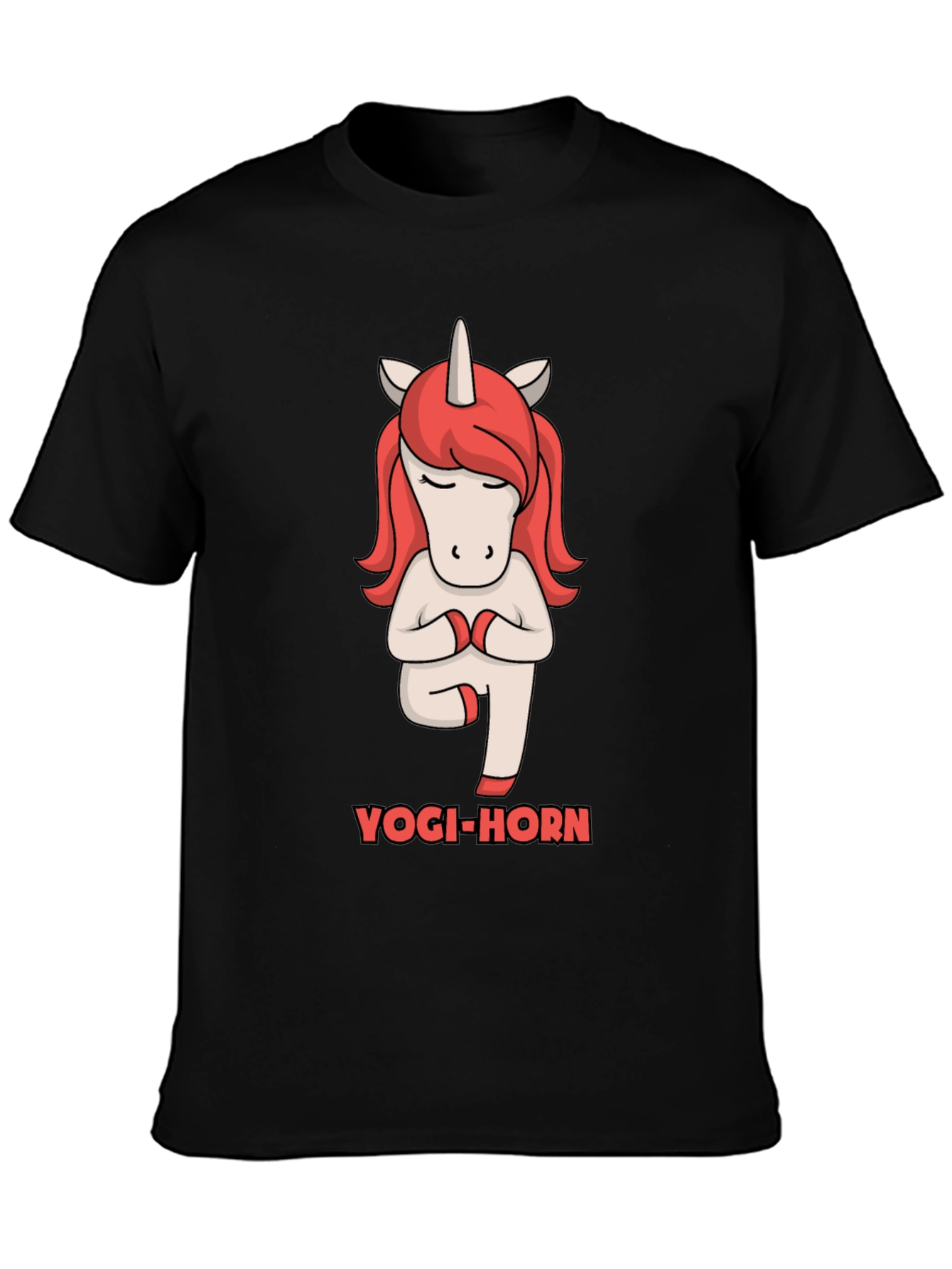 Yogi-Horn Unicorn Graphic T-Shirt